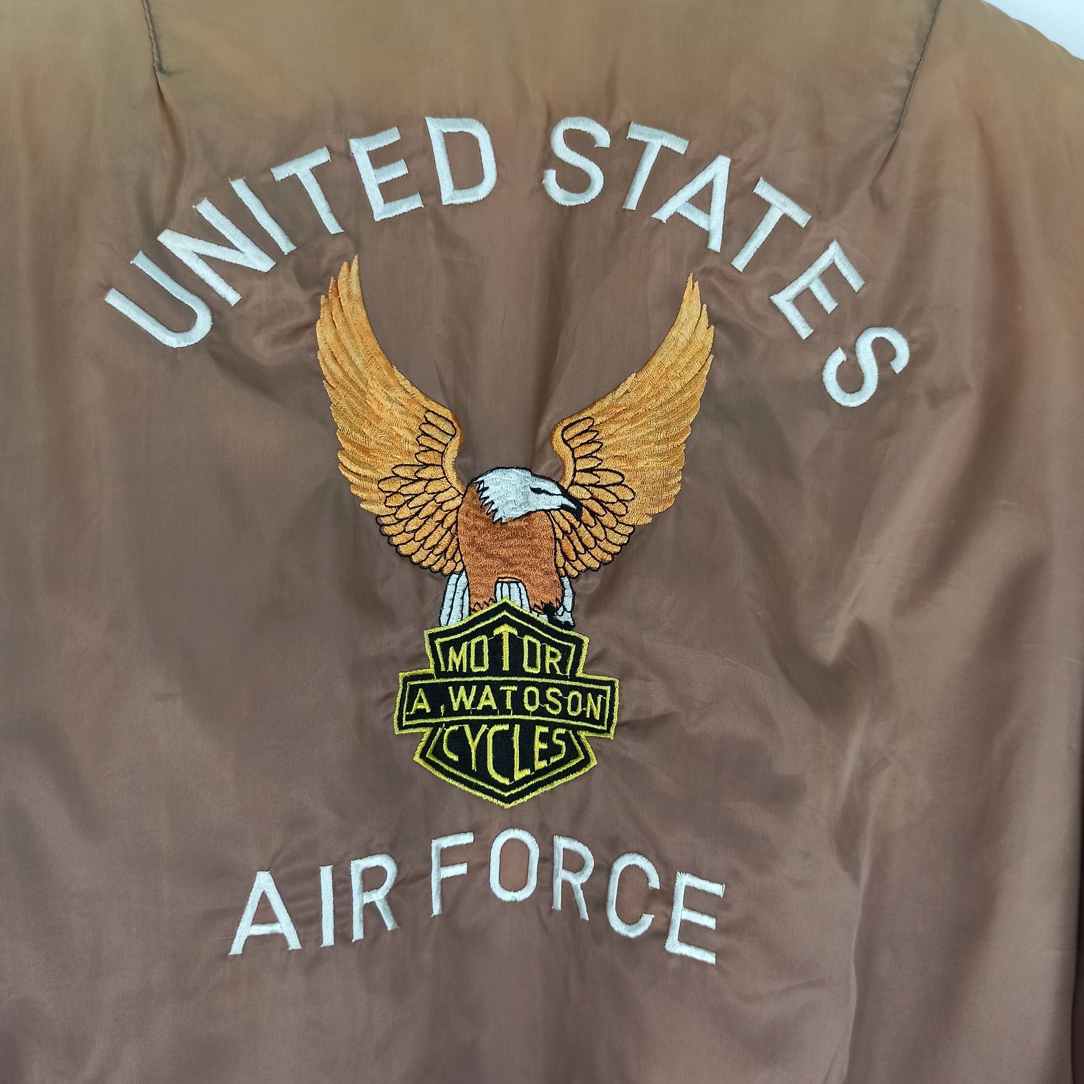 Other 🔥STEALS🔥 SUN FADED US Airforce TYPE MA-1 Bomber Jacket Size US M / EU 48-50 / 2 - 2 Thumbnail