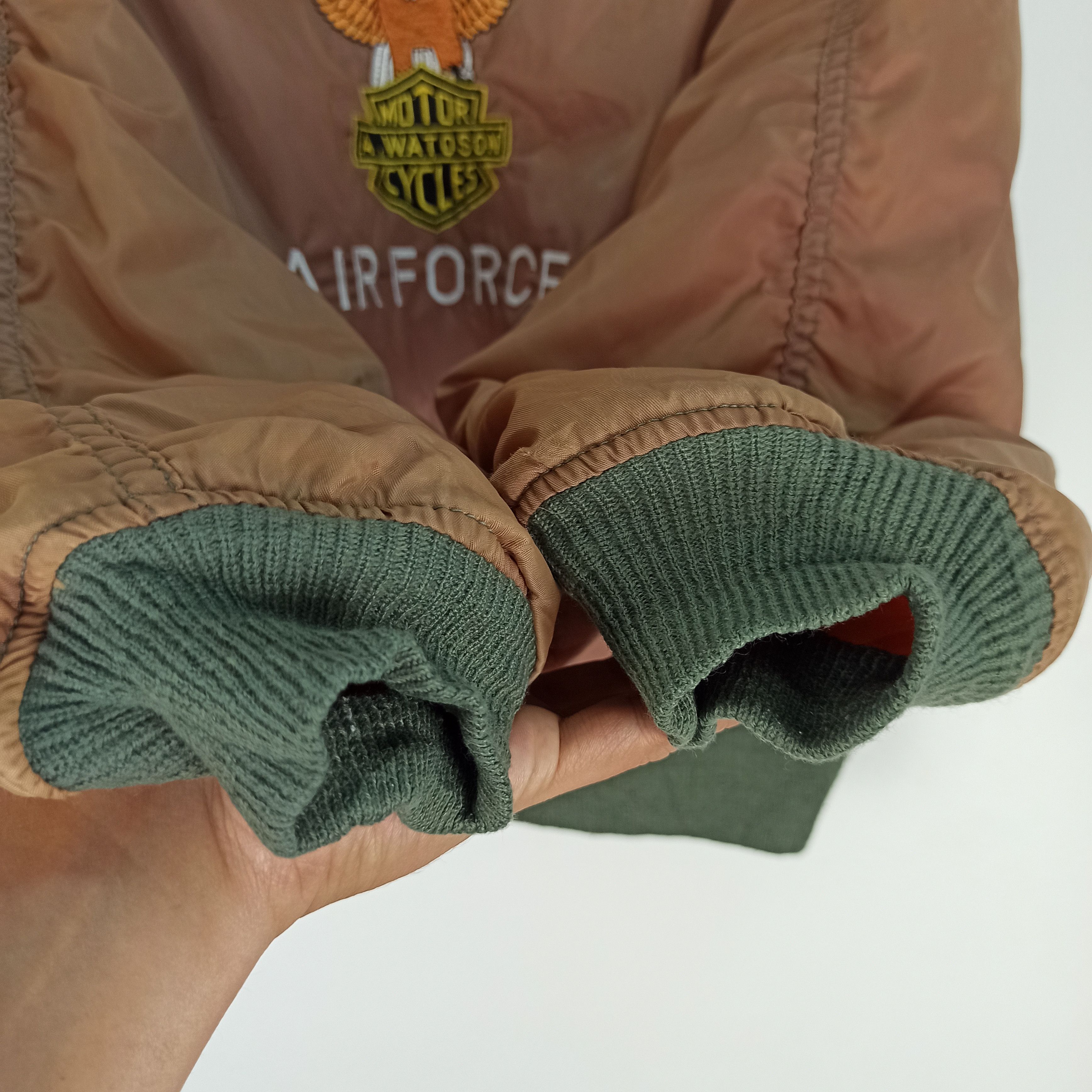 Other 🔥STEALS🔥 SUN FADED US Airforce TYPE MA-1 Bomber Jacket Size US M / EU 48-50 / 2 - 8 Thumbnail