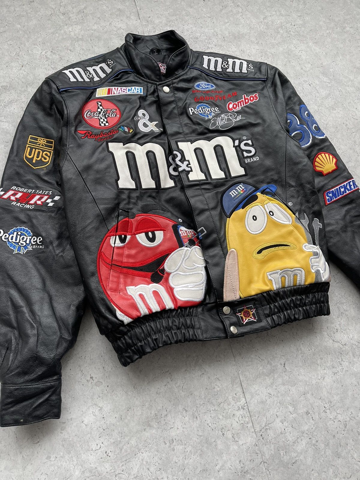 Vintage M&M’s Leather Racing Jacket Vintage 1990s RARE Size US S / EU 44-46 / 1 - 3 Thumbnail