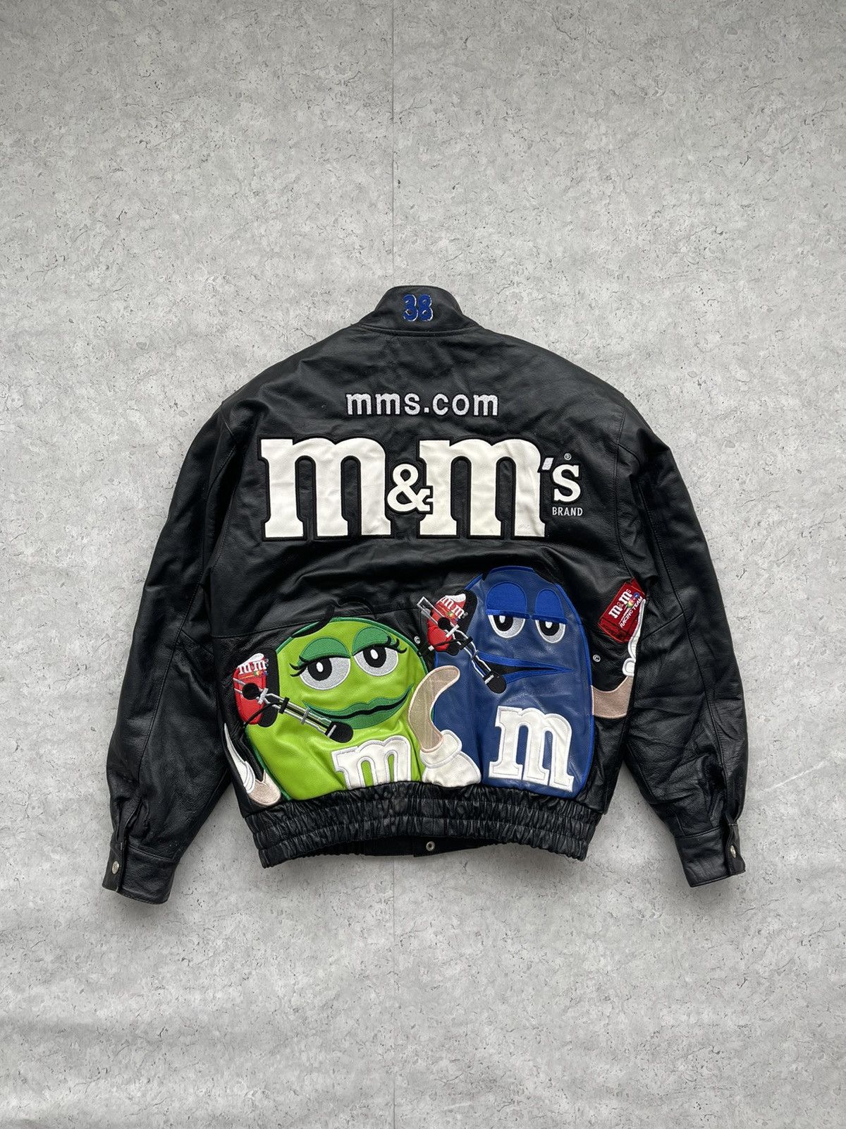 Vintage M&M’s Leather Racing Jacket Vintage 1990s RARE Size US S / EU 44-46 / 1 - 2 Thumbnail