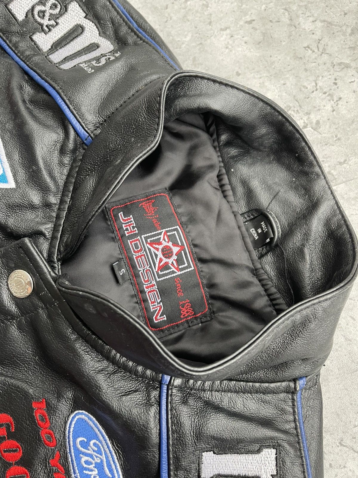 Vintage M&M’s Leather Racing Jacket Vintage 1990s RARE Size US S / EU 44-46 / 1 - 6 Thumbnail