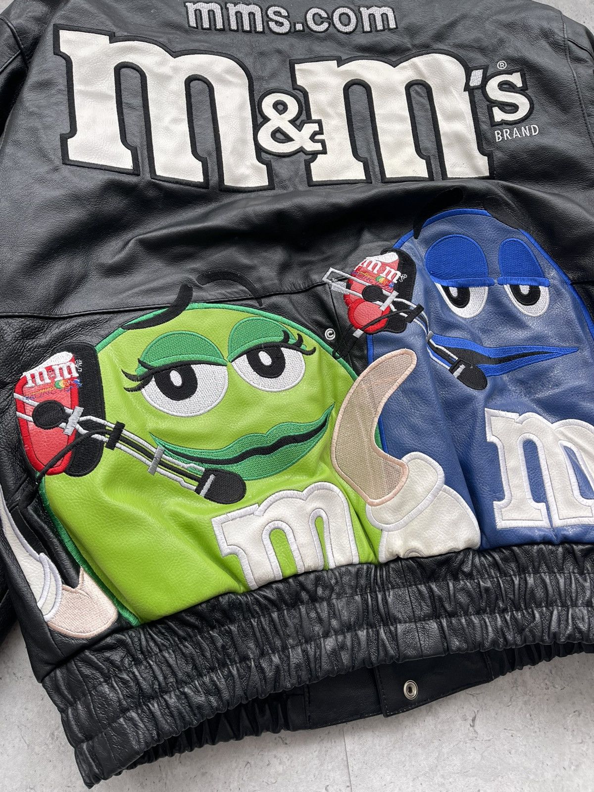 Vintage M&M’s Leather Racing Jacket Vintage 1990s RARE Size US S / EU 44-46 / 1 - 8 Thumbnail