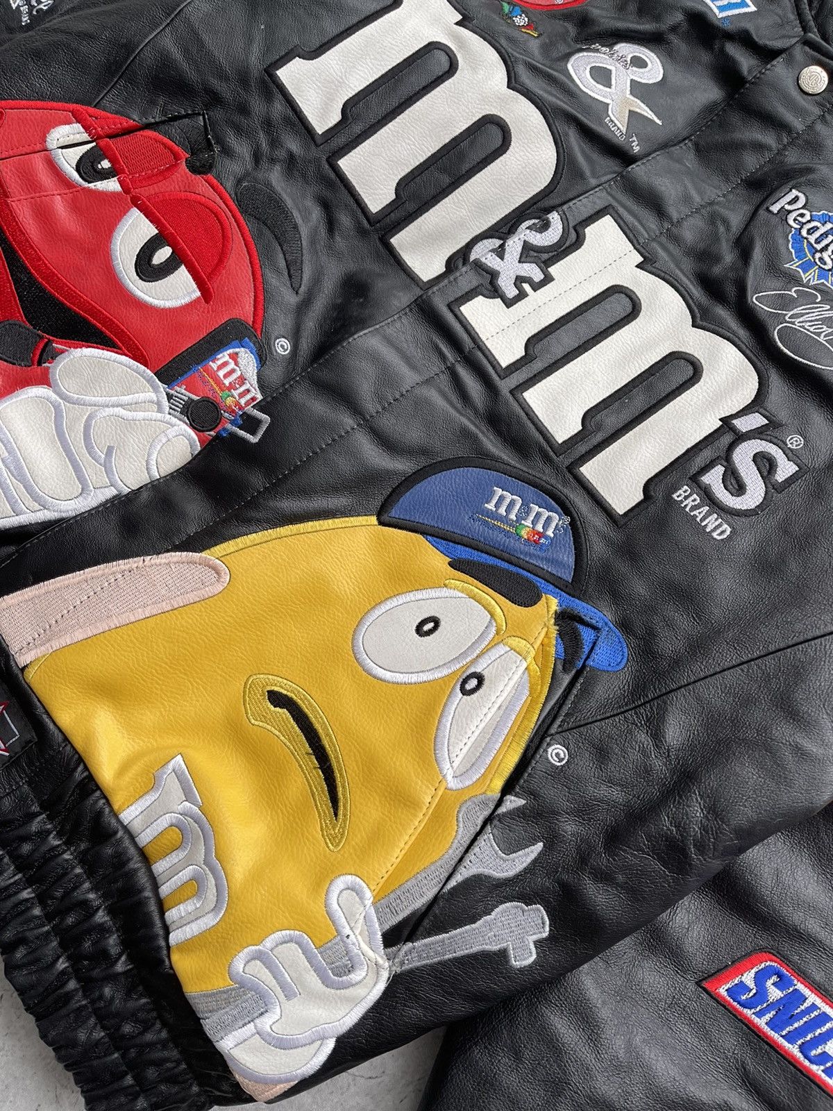Vintage M&M’s Leather Racing Jacket Vintage 1990s RARE Size US S / EU 44-46 / 1 - 4 Thumbnail
