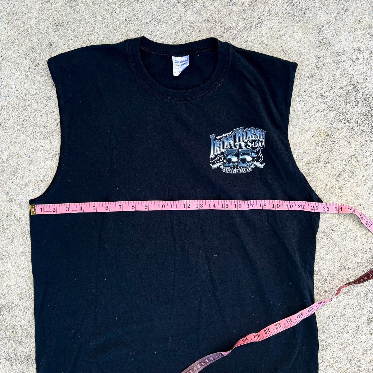 Vintage Iron Horse Saloon Biker 35th Anniversary Cut Off Tee Size US XL / EU 56 / 4 - 6 Thumbnail