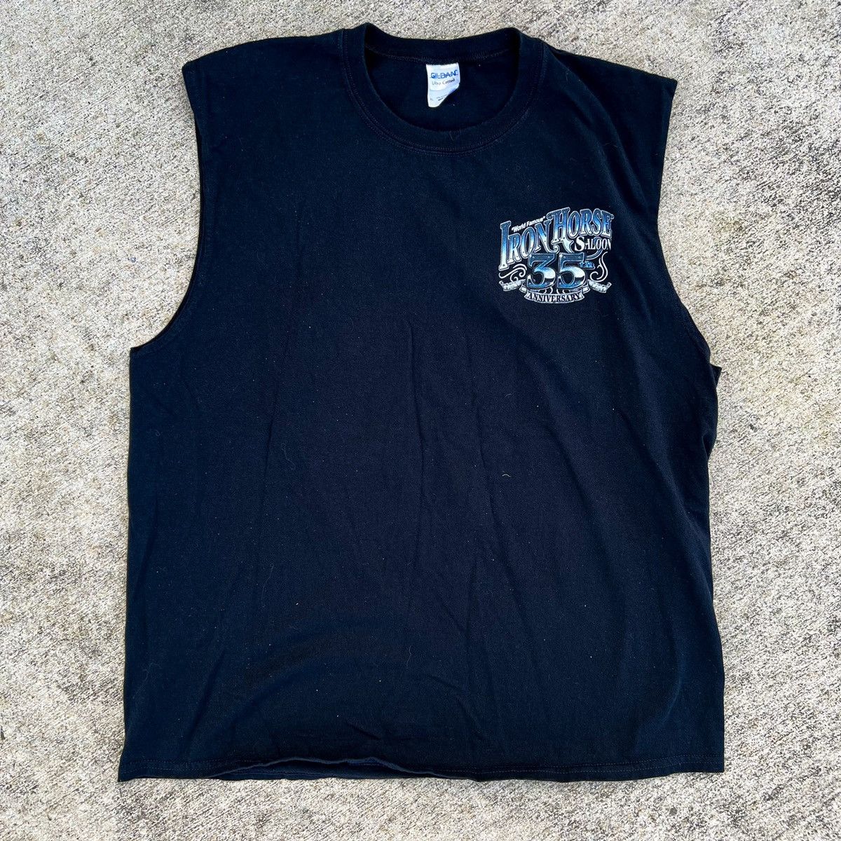 Vintage Iron Horse Saloon Biker 35th Anniversary Cut Off Tee Size US XL / EU 56 / 4 - 3 Thumbnail