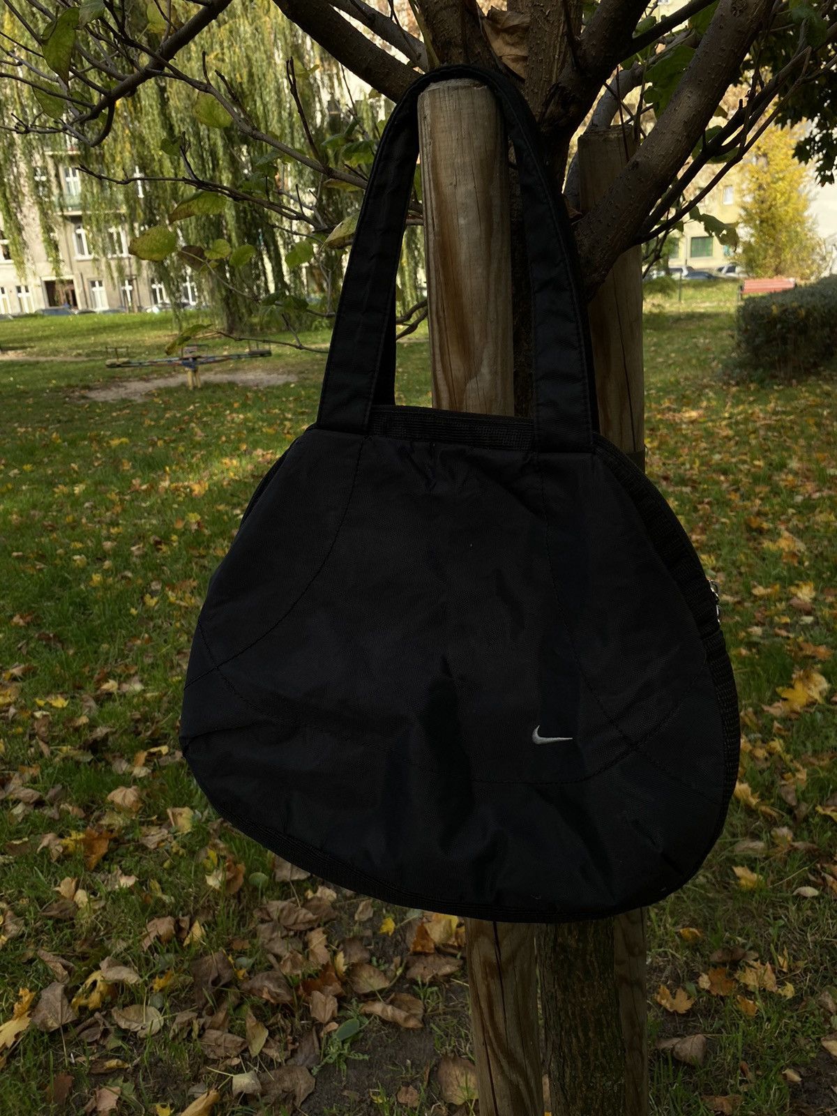 Nike Vintage Tote Bag Crossbody Bag Shoulder in Black, Women's
