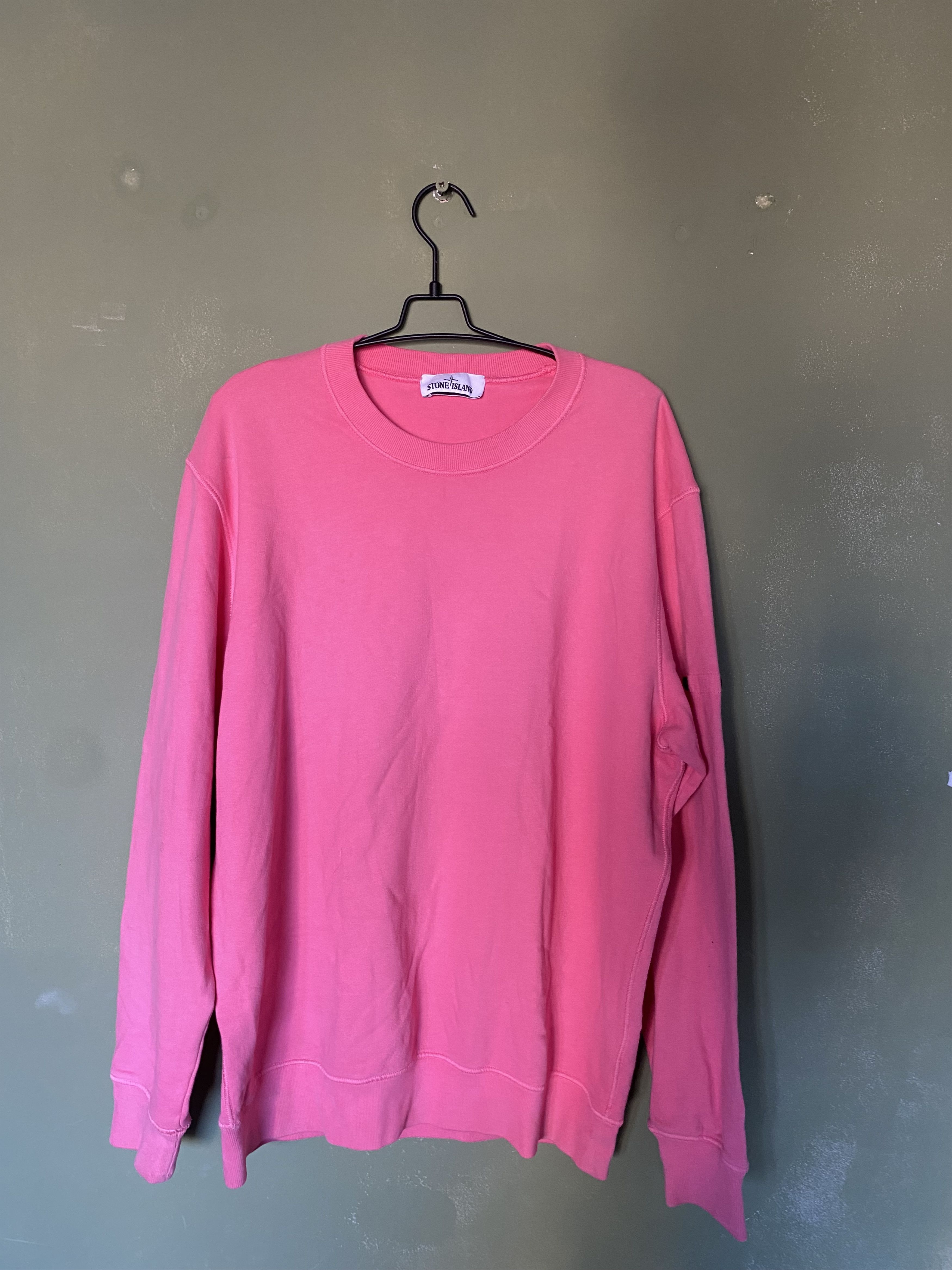image of Stone Island Sweatshirt in Pink, Men's (Size 2XL)