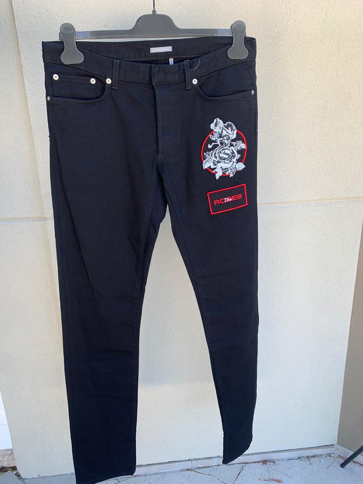 Rose Embroidered 17.5 SL Denim