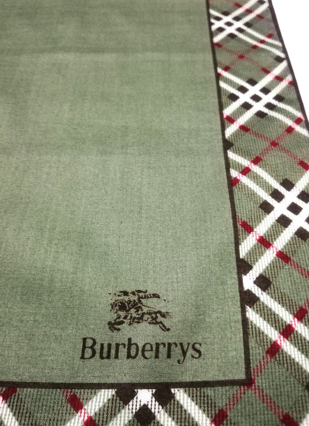 Burberry Burberry's Classic Novacheck Green Colour Bandana Style Size ONE SIZE - 4 Thumbnail
