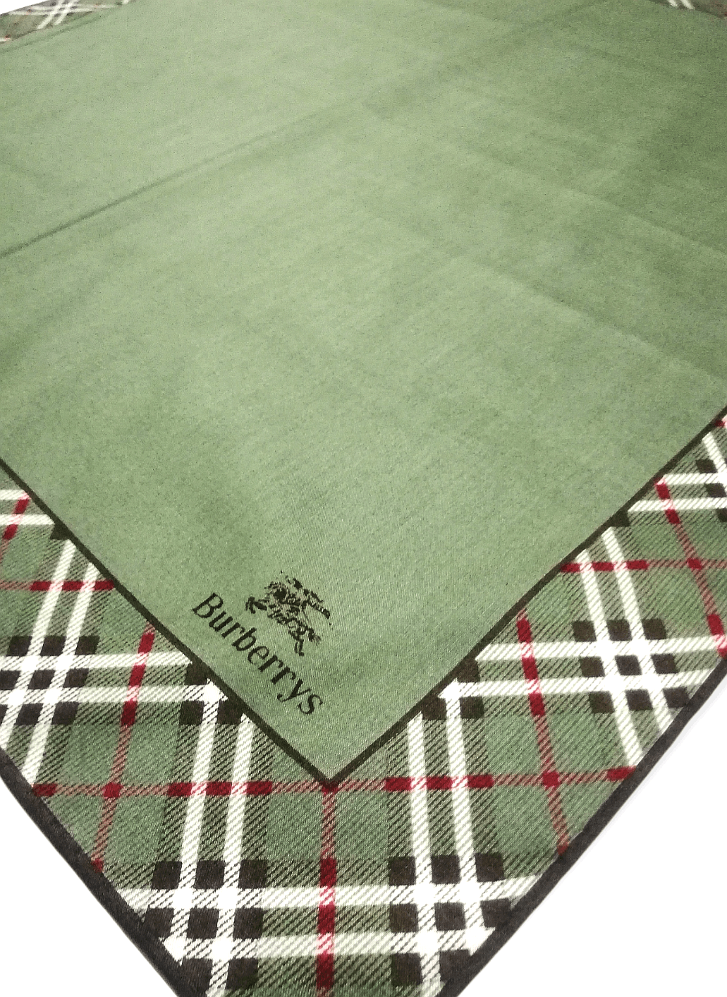 Burberry Burberry's Classic Novacheck Green Colour Bandana Style Size ONE SIZE - 2 Thumbnail