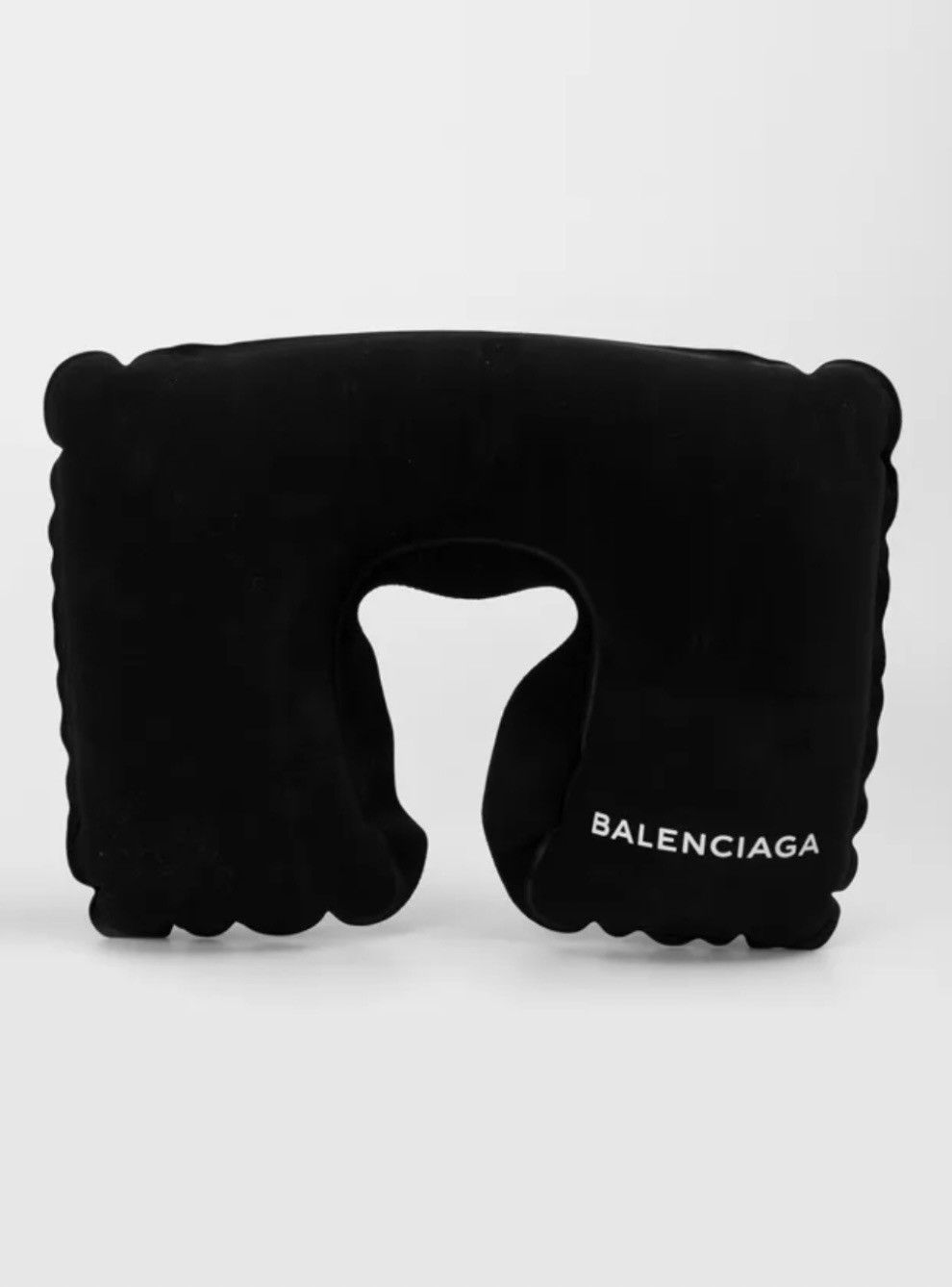 image of Balenciaga x Colette Travel Neck Pillow Scarf in Black, Men's