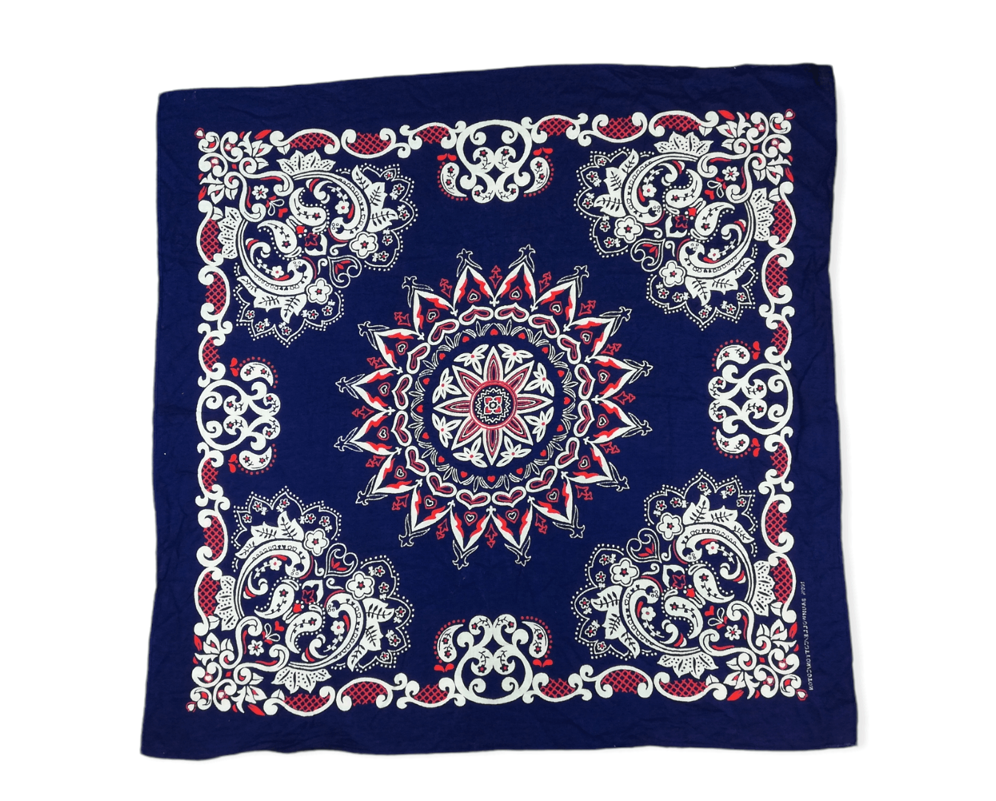 Japanese Brand × Vintage Vintage Bandana Handkerchief 100% Baumwolle/Cotton Style Size ONE SIZE - 2 Thumbnail