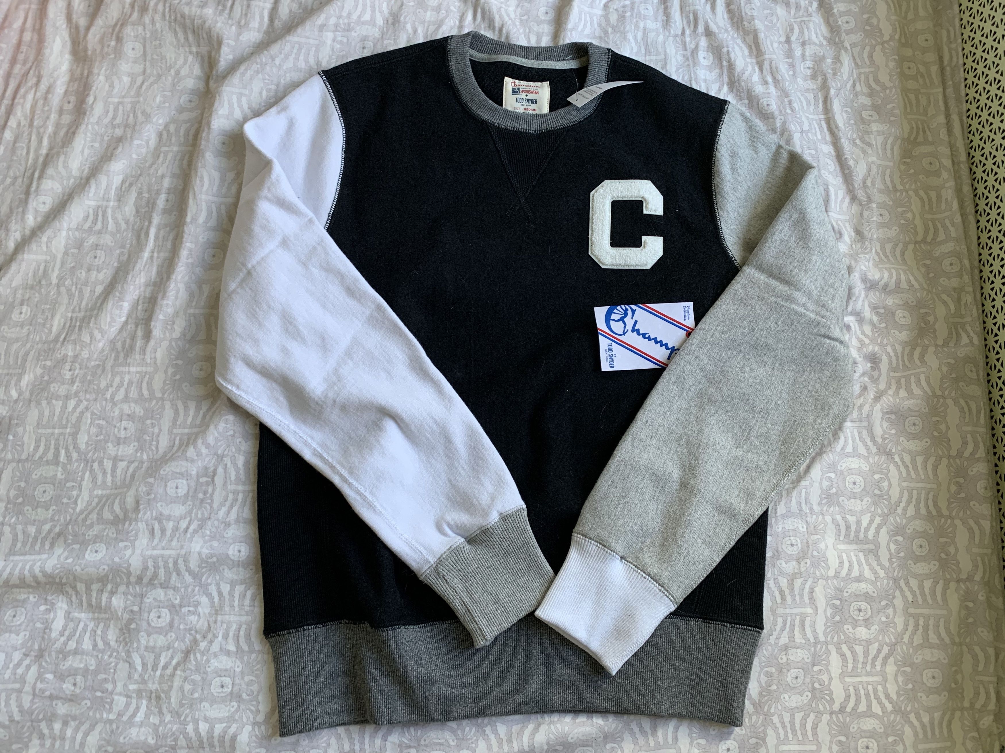 Todd Snyder x Champion Multicolor Varsity Sweater $288