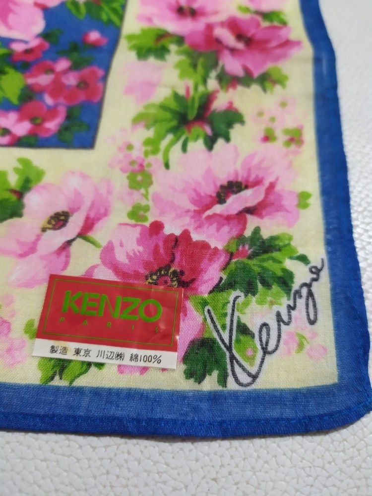 Kenzo Kenzo Handkerchief / Neckerchief / Bandana Floral Size ONE SIZE - 8 Thumbnail