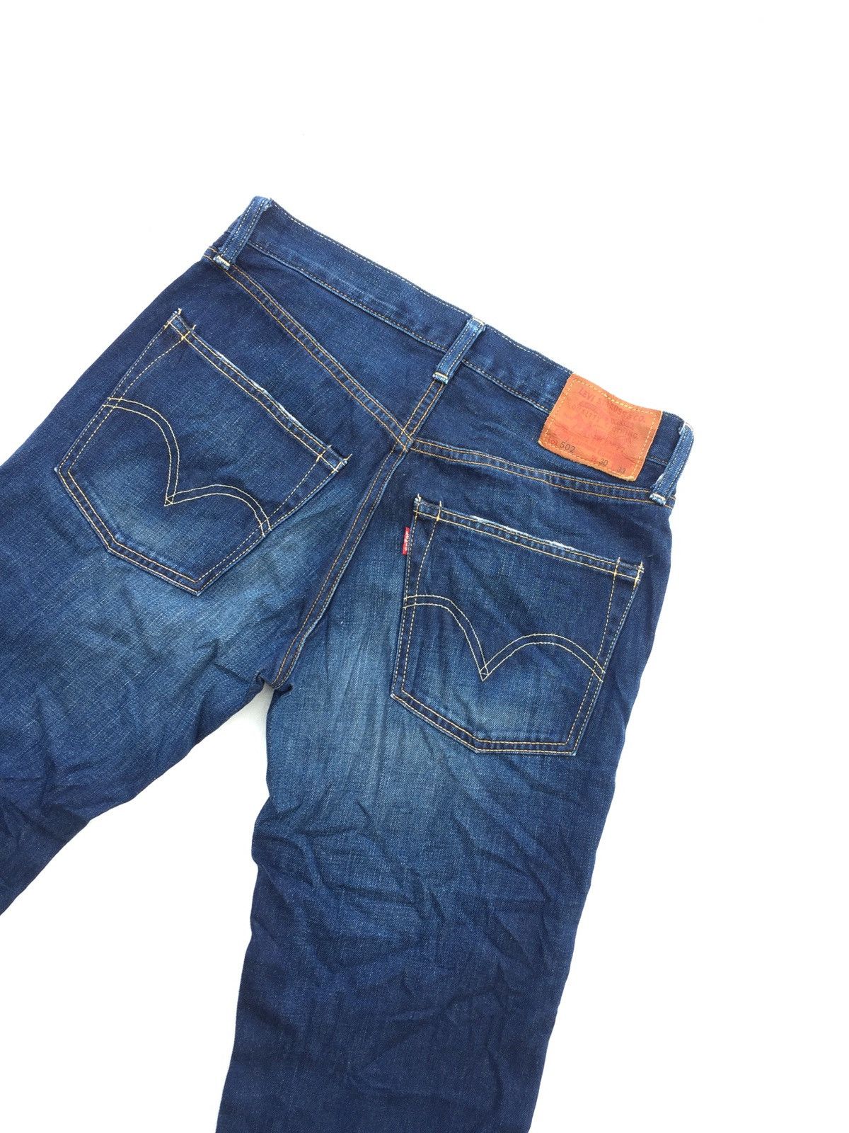 Levi's × Levi's Vintage Clothing Levi’s 502 W30 L33 Dark Blue Distressed Size US 30 / EU 46 - 1 Thumbnail