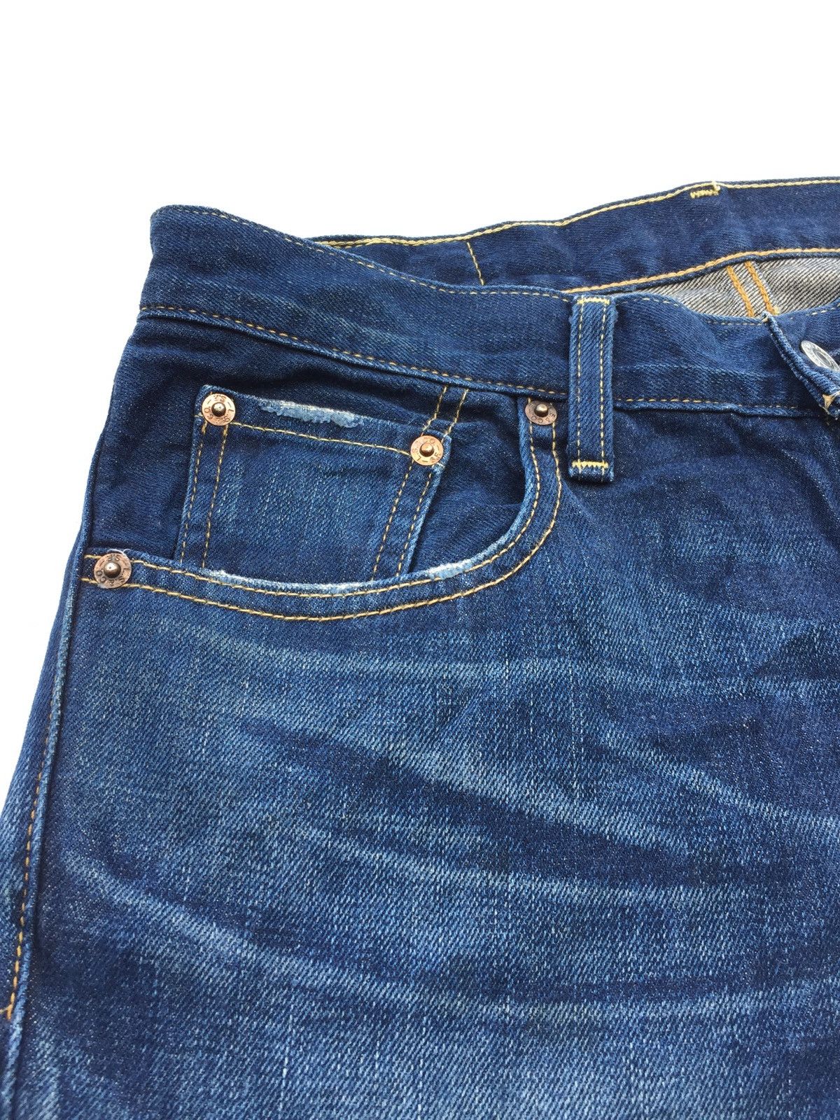 Levi's × Levi's Vintage Clothing Levi’s 502 W30 L33 Dark Blue Distressed Size US 30 / EU 46 - 4 Thumbnail