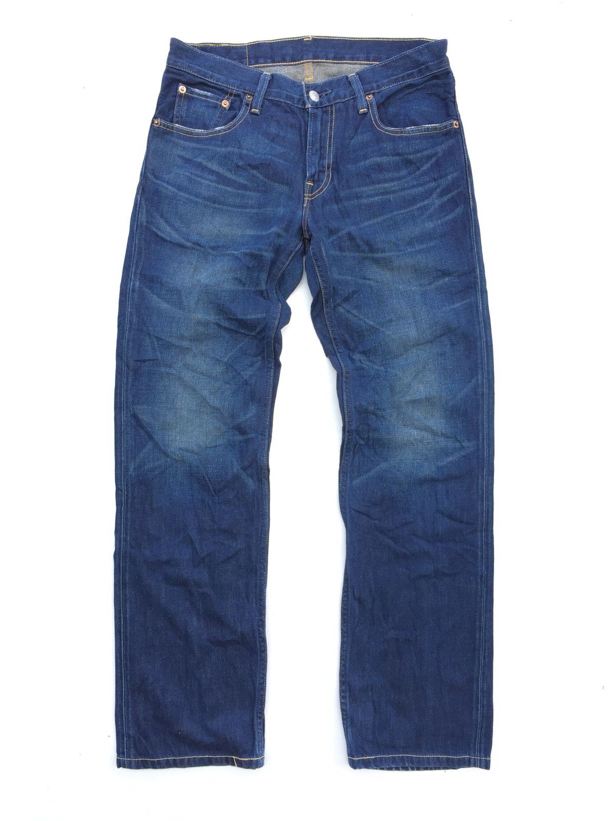 Levi's × Levi's Vintage Clothing Levi’s 502 W30 L33 Dark Blue Distressed Size US 30 / EU 46 - 8 Thumbnail