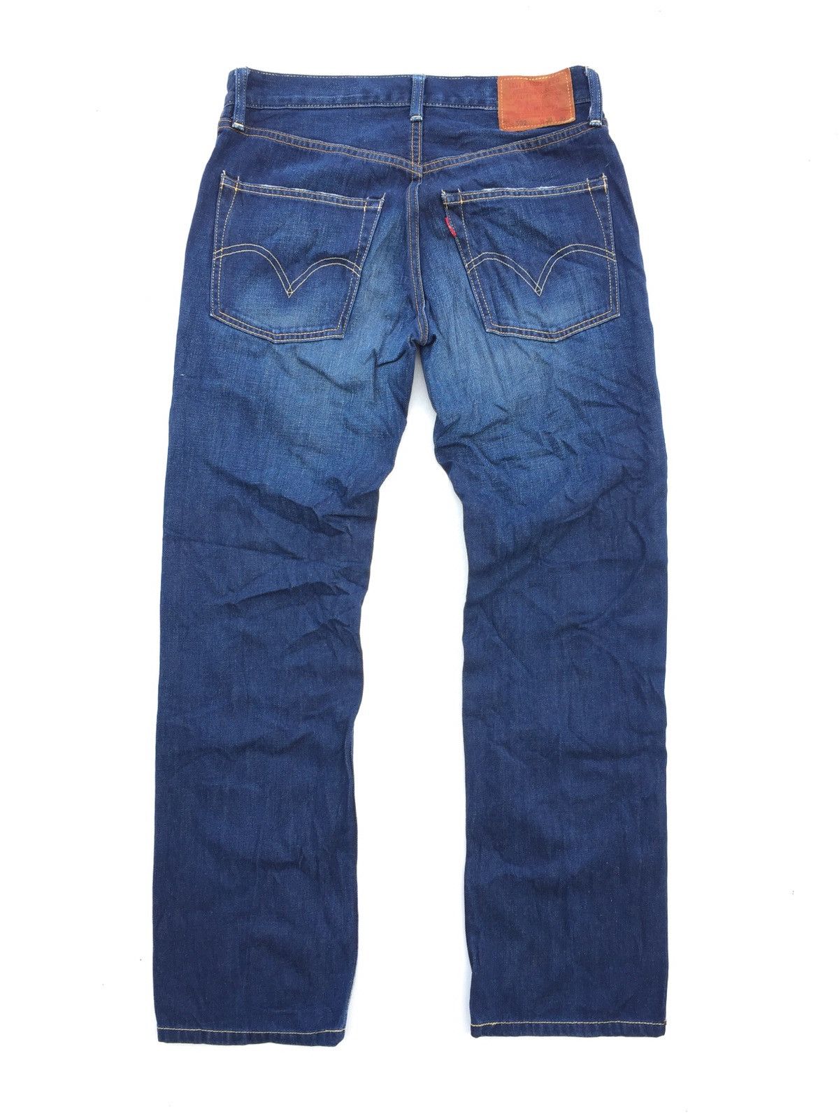 Levi's × Levi's Vintage Clothing Levi’s 502 W30 L33 Dark Blue Distressed Size US 30 / EU 46 - 3 Thumbnail