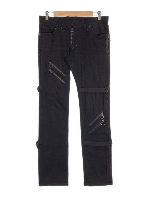 image of Number N Ine Number (N)Ine Denim Bondage Pants in Black, Men's (Size 32)