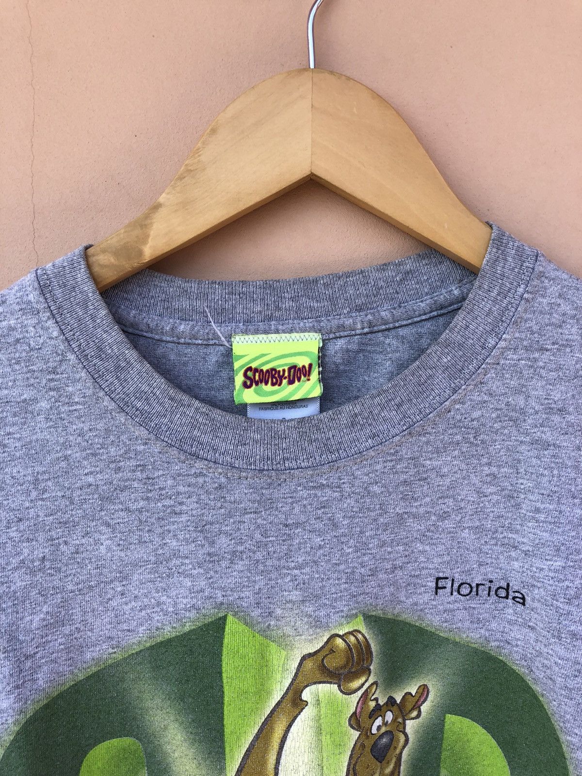 Cartoon Network Vintage 2001 Scooby Doo Florida Gray Tee (Beauty Beast) Size US S / EU 44-46 / 1 - 10 Thumbnail