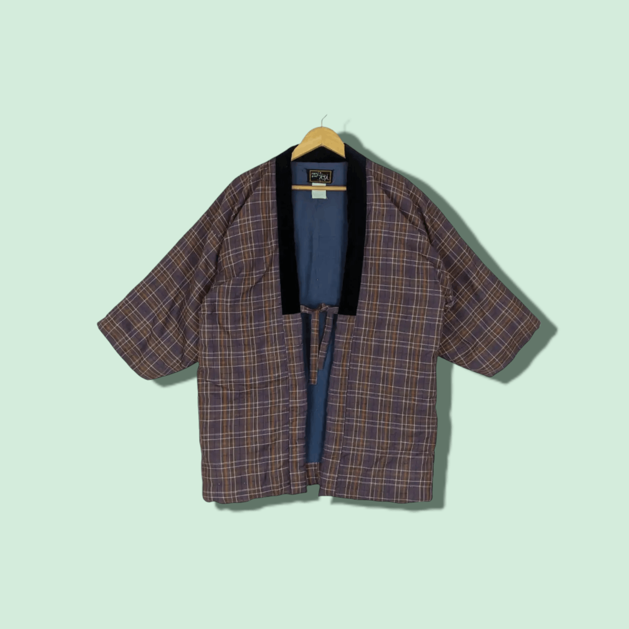 Japanese Brand JAPAN Vintage Check Nice Design Tailoring Kimono Size US L / EU 52-54 / 3 - 1 Thumbnail