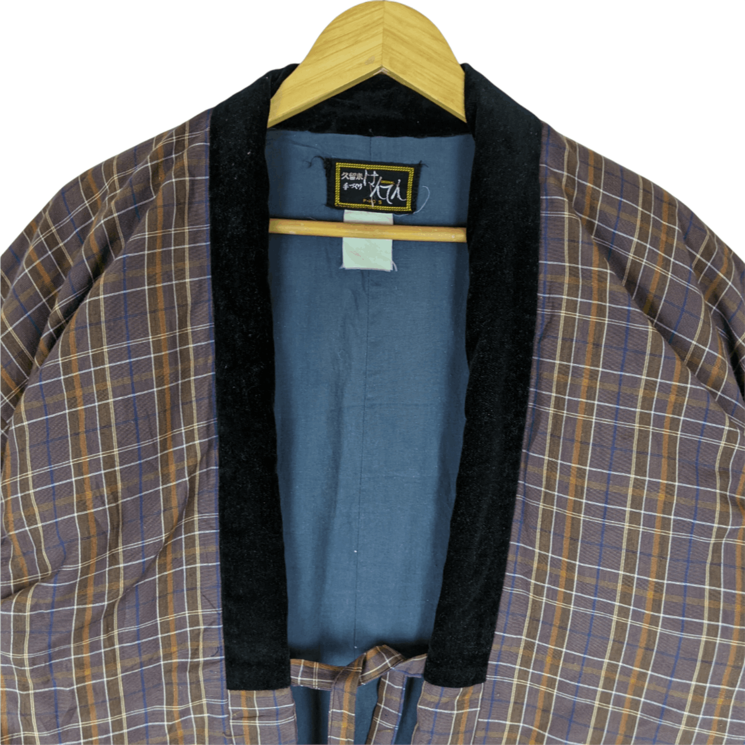 Japanese Brand JAPAN Vintage Check Nice Design Tailoring Kimono Size US L / EU 52-54 / 3 - 4 Thumbnail