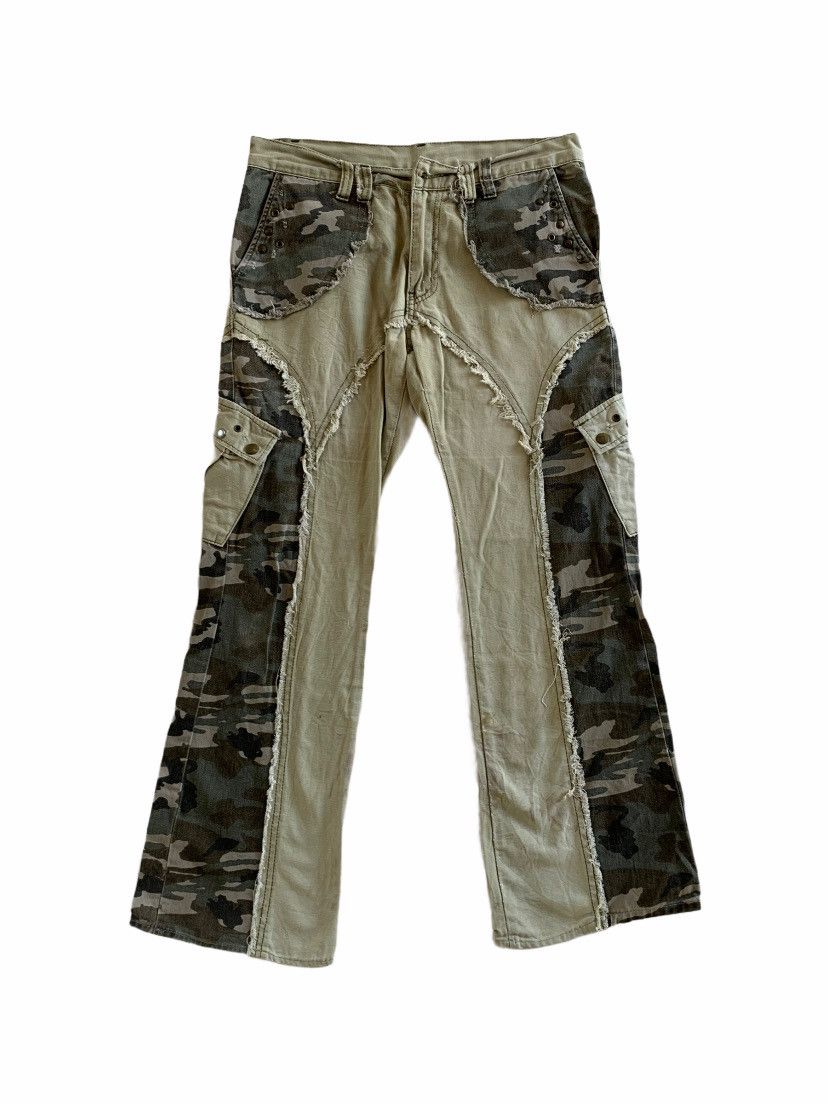 Japan Camo Military Style Cargo Distressed Pant