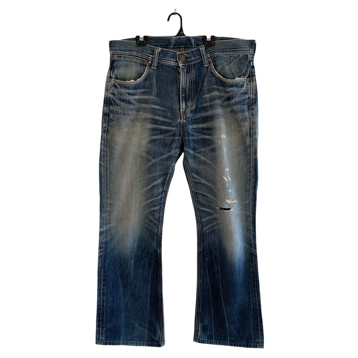 Wrangler Wrangler Distressed Denim Pant Size US 36 / EU 52 - 1 Thumbnail