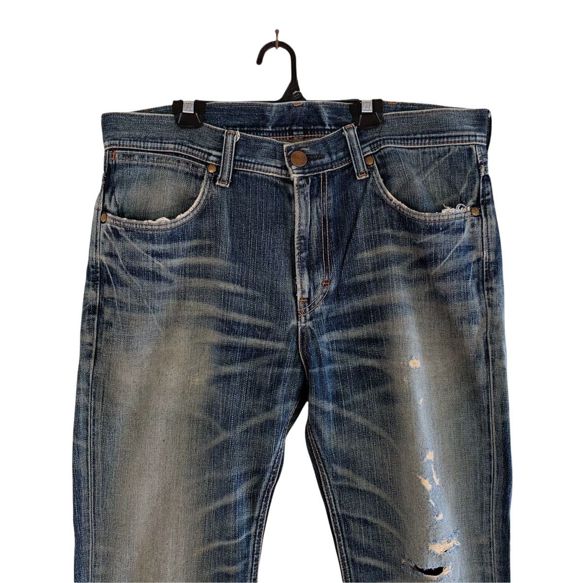 Wrangler Wrangler Distressed Denim Pant Size US 36 / EU 52 - 3 Thumbnail