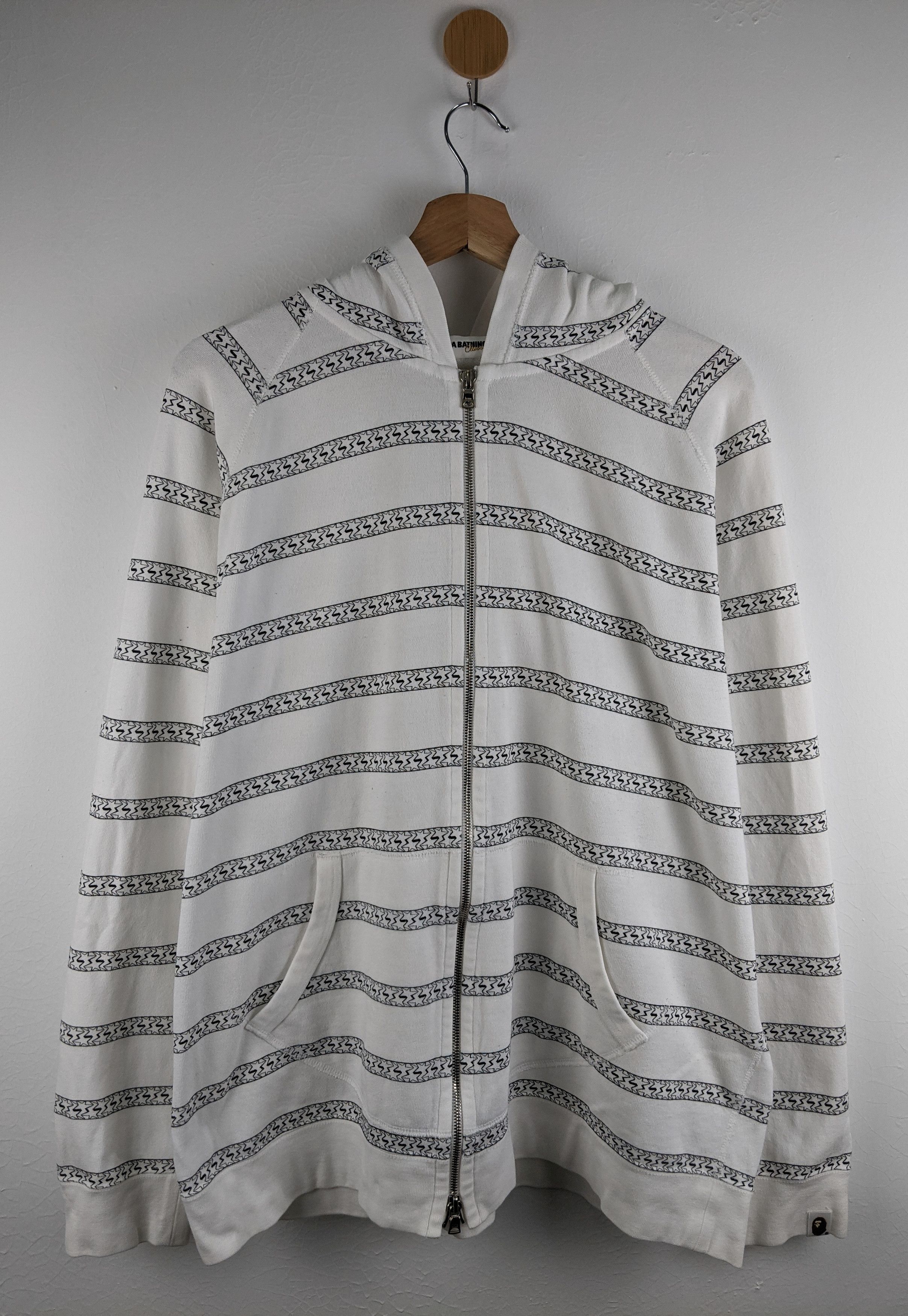 Bape Bape Sta Striped Hoodie Size US XL / EU 56 / 4 - 1 Thumbnail