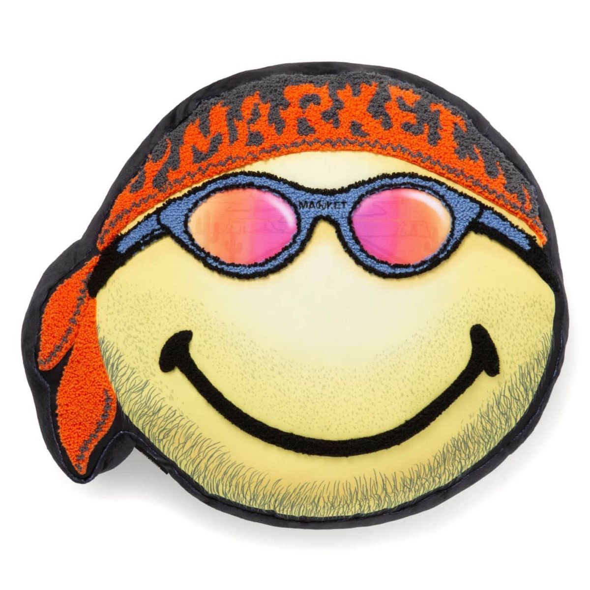 image of Market Smiley Don’T Happy Be Worry Pillow, Men's