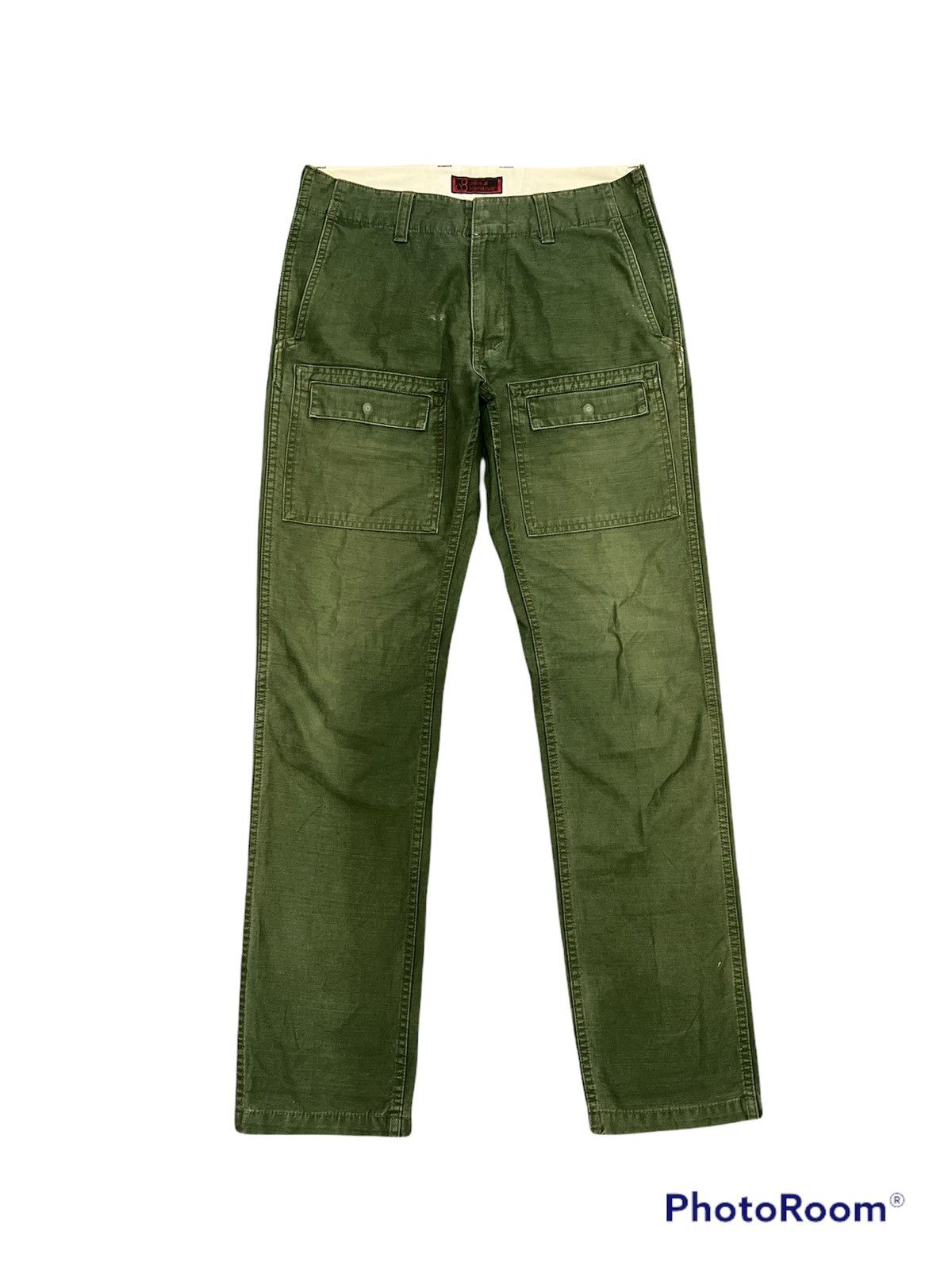 Japanese Brand × Johnbull John Bull Emerald Green Sun Faded Bush Pant Size US 31 - 1 Thumbnail