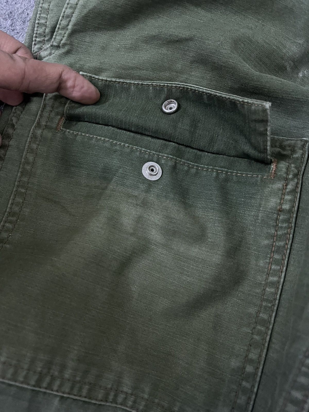 Japanese Brand × Johnbull John Bull Emerald Green Sun Faded Bush Pant Size US 31 - 10 Thumbnail