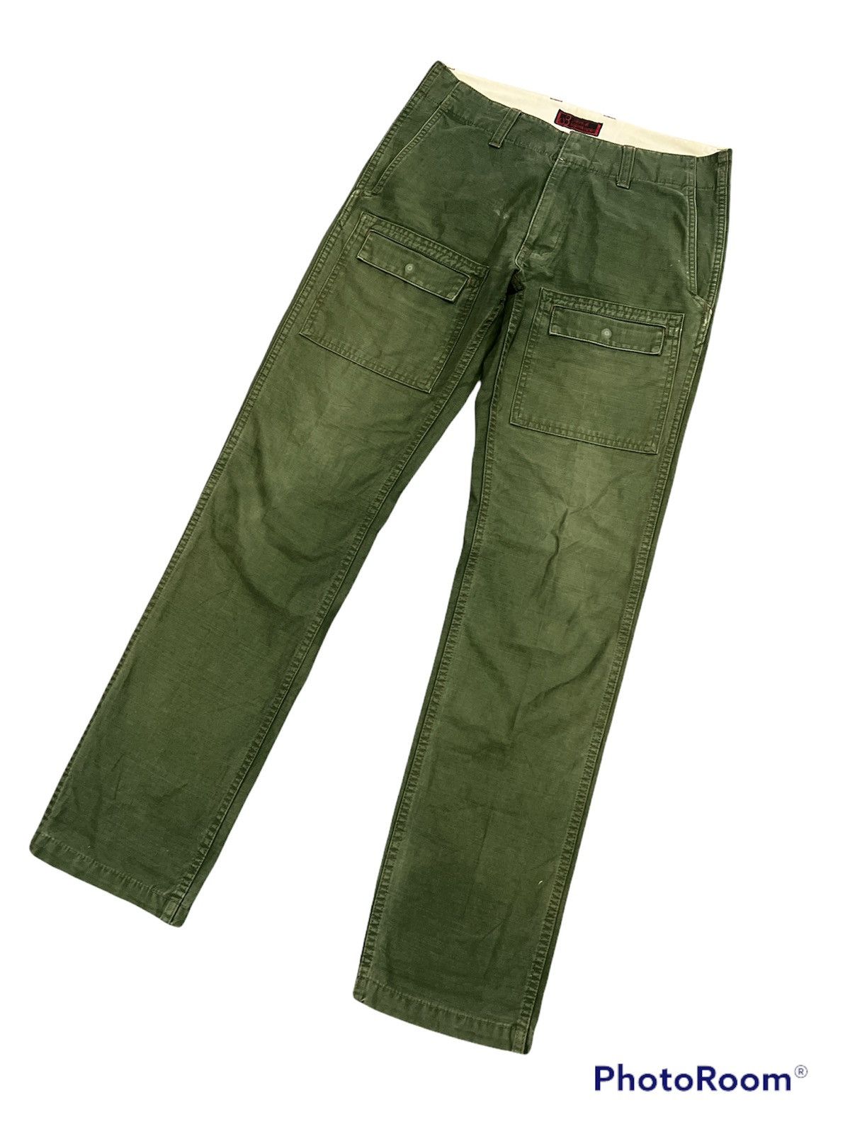 Japanese Brand × Johnbull John Bull Emerald Green Sun Faded Bush Pant Size US 31 - 4 Thumbnail