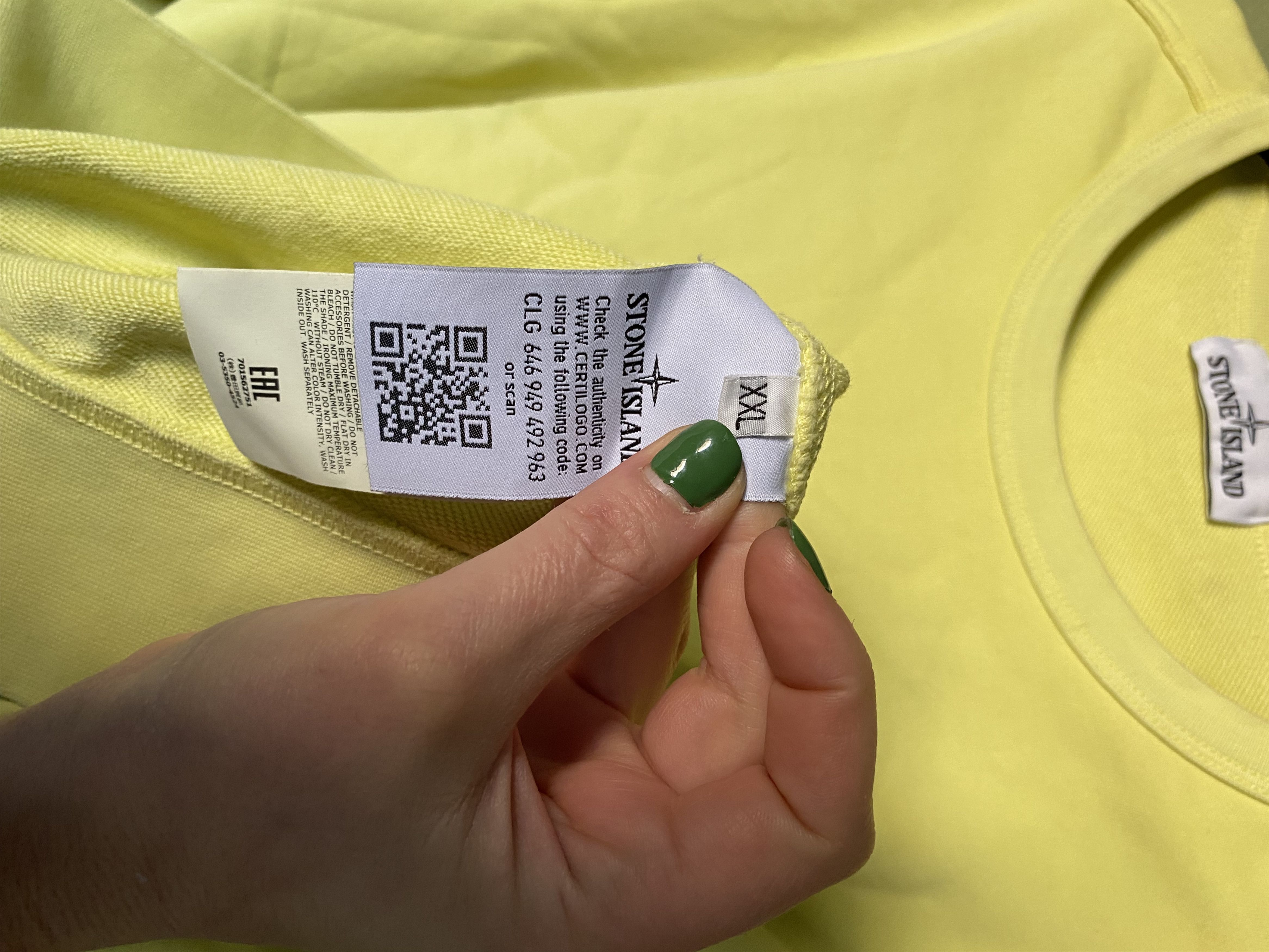 Stone Island GARMENT DYED CREW SWEAT Size US XXL / EU 58 / 5 - 5 Thumbnail