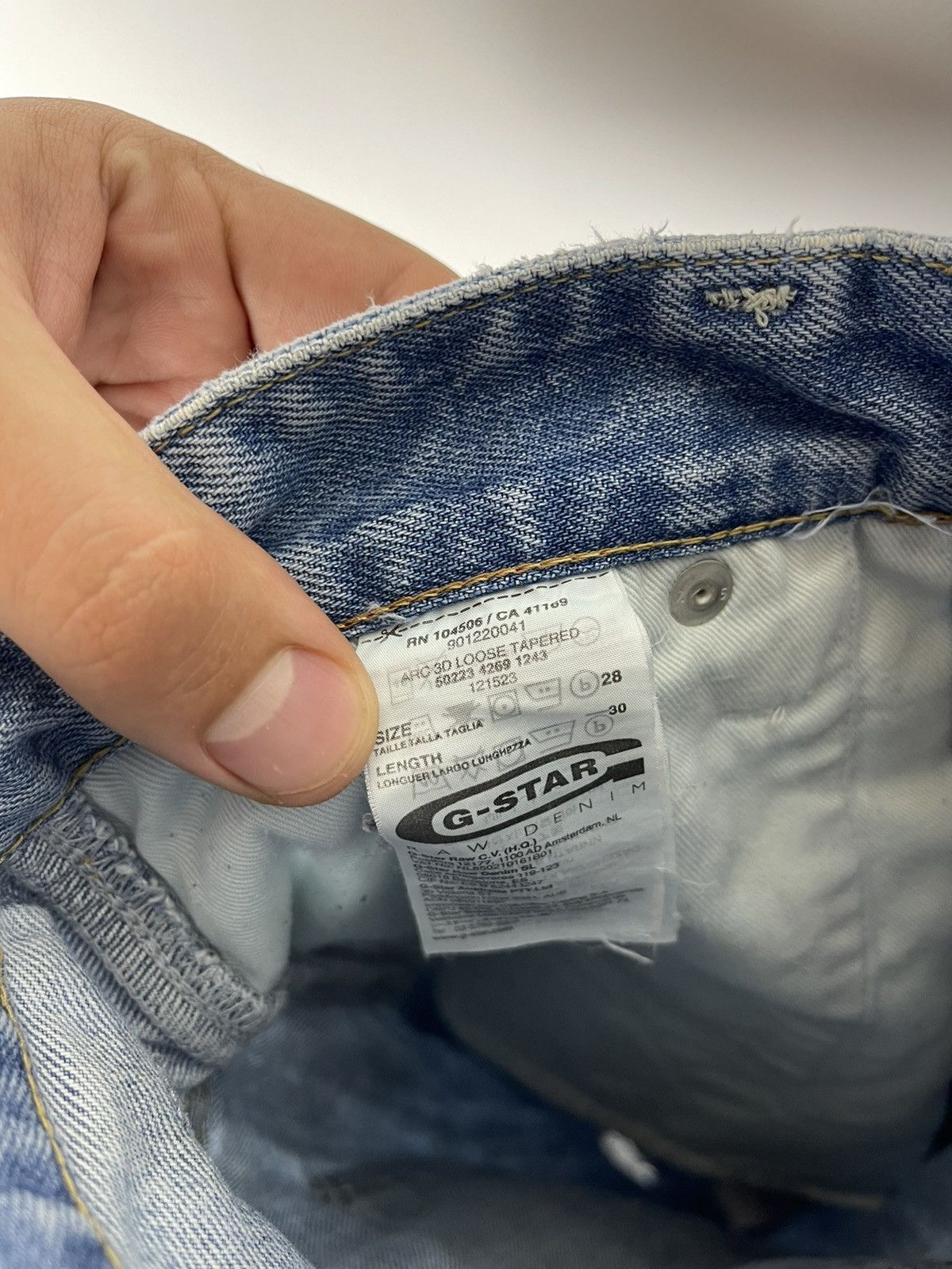 G-Star G-Star Raw Arc 3D loose tapered distressed jeans pants Size US 28 / EU 44 - 12 Thumbnail