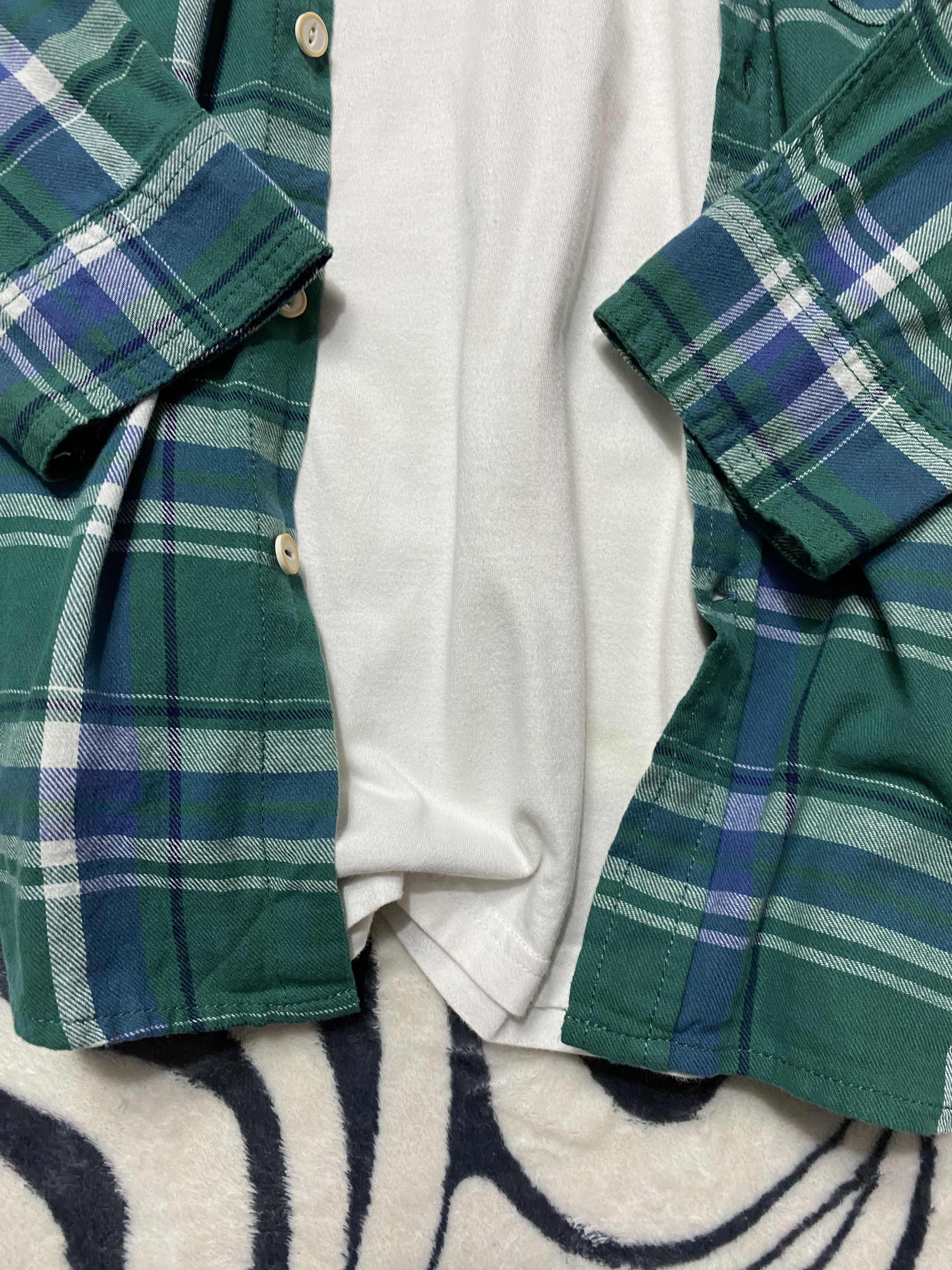Flannel × Vintage Vintage Flannel Plaid Shirt Travis style Size US L / EU 52-54 / 3 - 3 Thumbnail