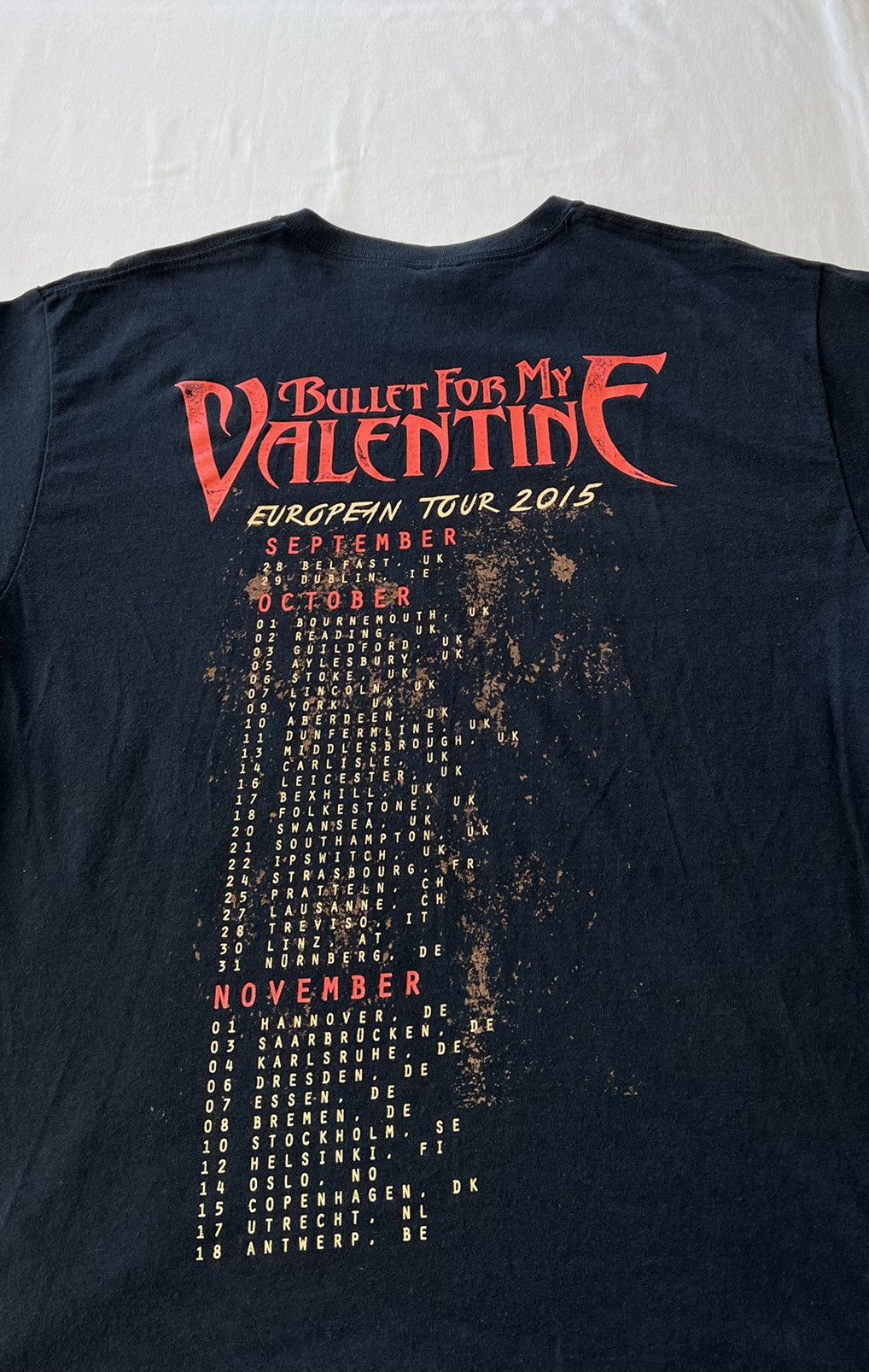 Band Tees Vintage 2015 Bullet for my Valentine Army of Noise Black Tee Size US L / EU 52-54 / 3 - 8 Thumbnail