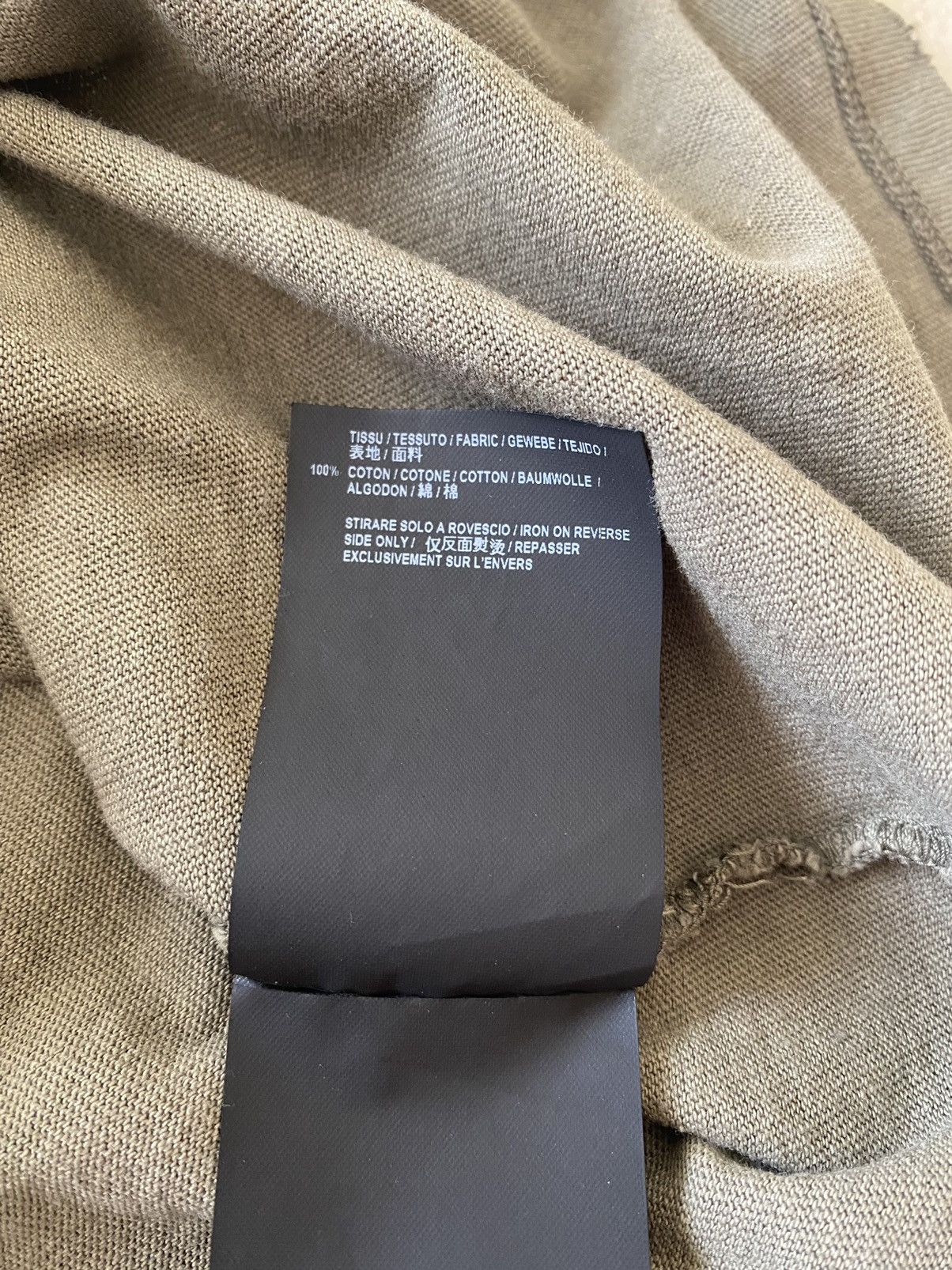 Saint Laurent Paris $550 Saint Laurent Rive Gauche logo t shirt olive khaki Size US S / EU 44-46 / 1 - 11 Thumbnail