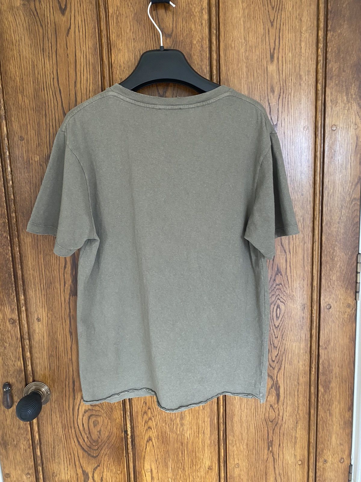 Saint Laurent Paris $550 Saint Laurent Rive Gauche logo t shirt olive khaki Size US S / EU 44-46 / 1 - 16 Thumbnail