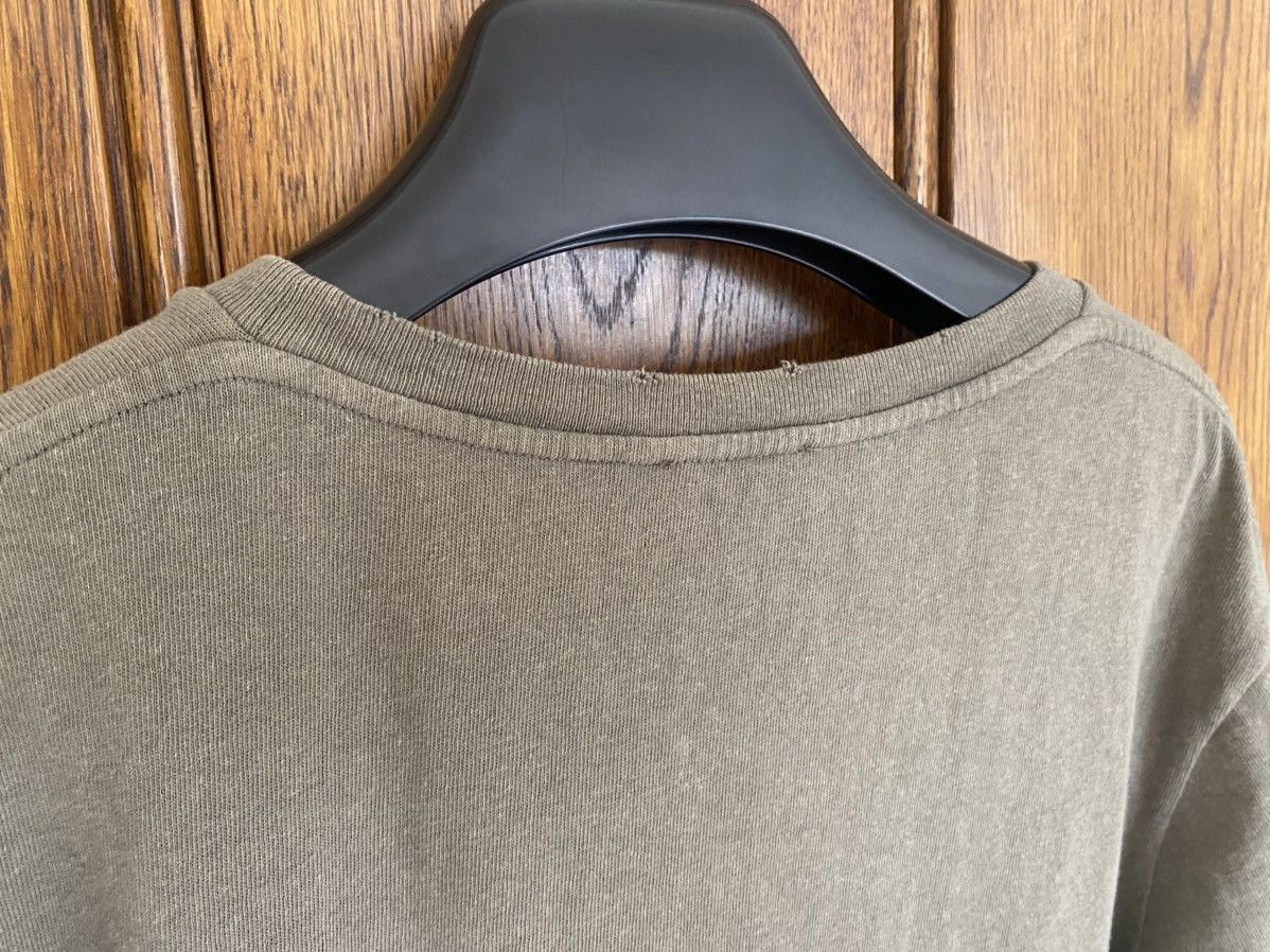 Saint Laurent Paris $550 Saint Laurent Rive Gauche logo t shirt olive khaki Size US S / EU 44-46 / 1 - 20 Thumbnail