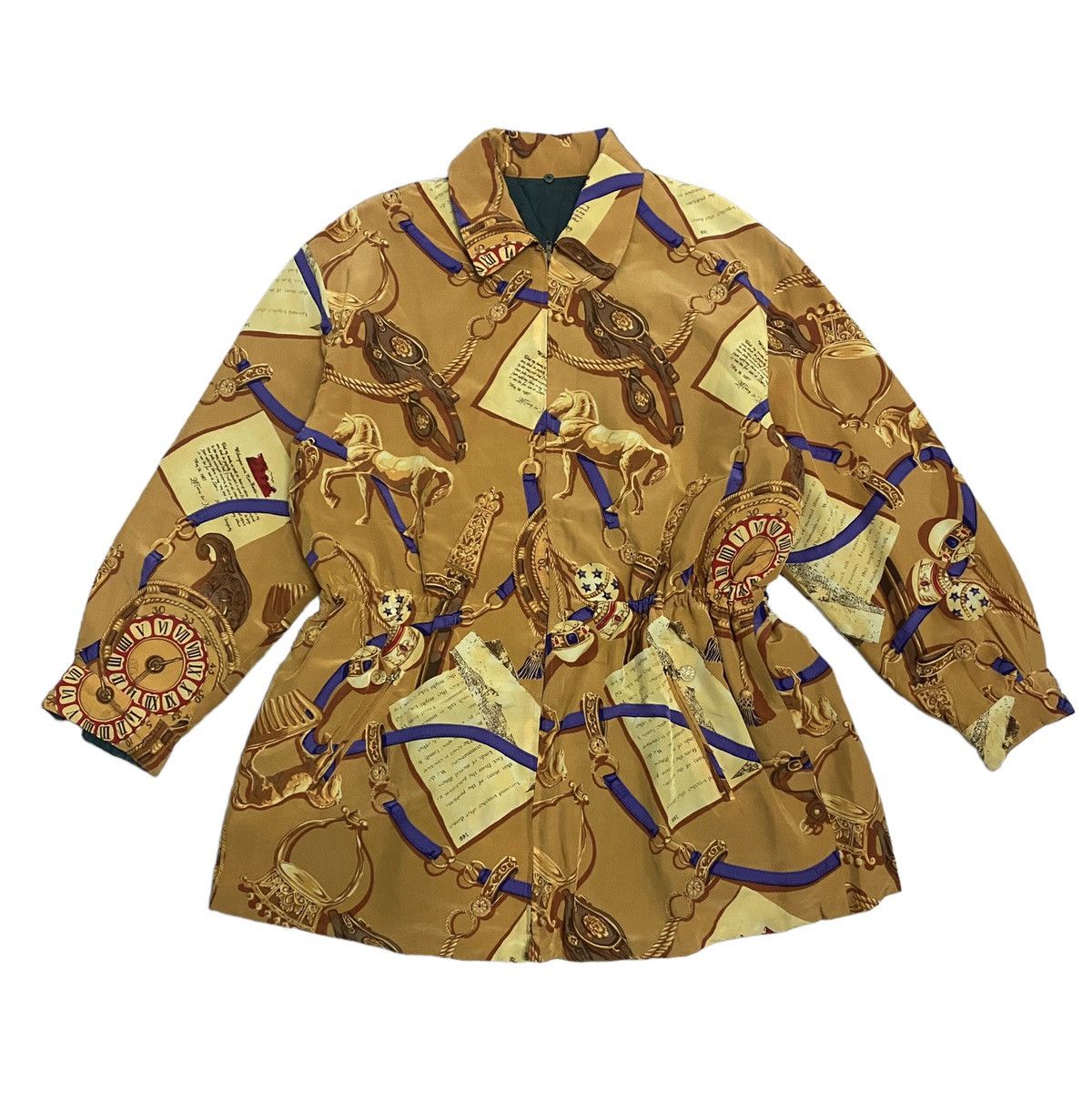 image of Archival Clothing x Ellesse Vintage Elle Sports Fullprint Zipper Jacket in P Orange, Women's (Size 