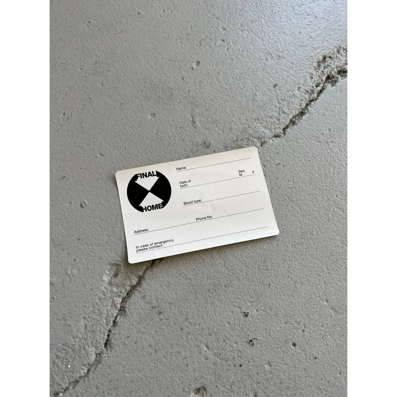 Final Home Final Home ID Sticker Size ONE SIZE - 1 Thumbnail