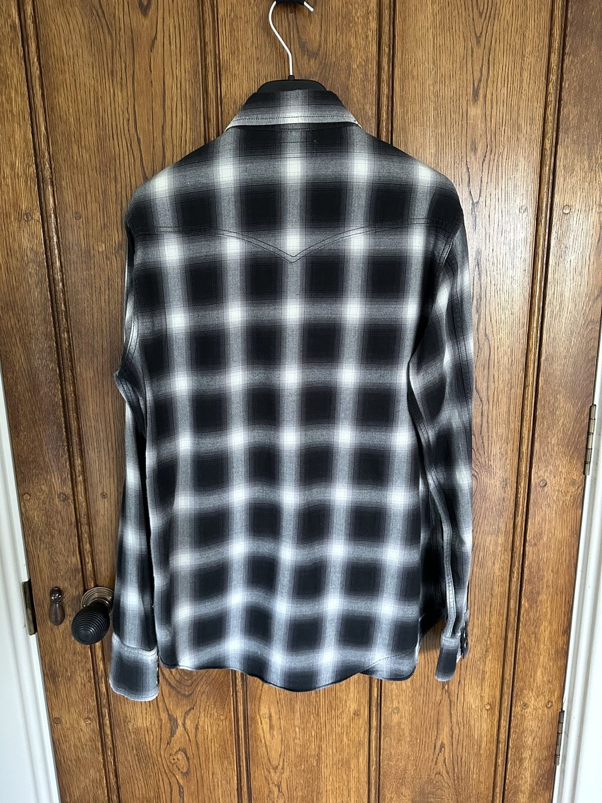 Saint Laurent Paris $690🤑 Saint Laurent black white flannel plaid shirt checked Size US S / EU 44-46 / 1 - 15 Thumbnail