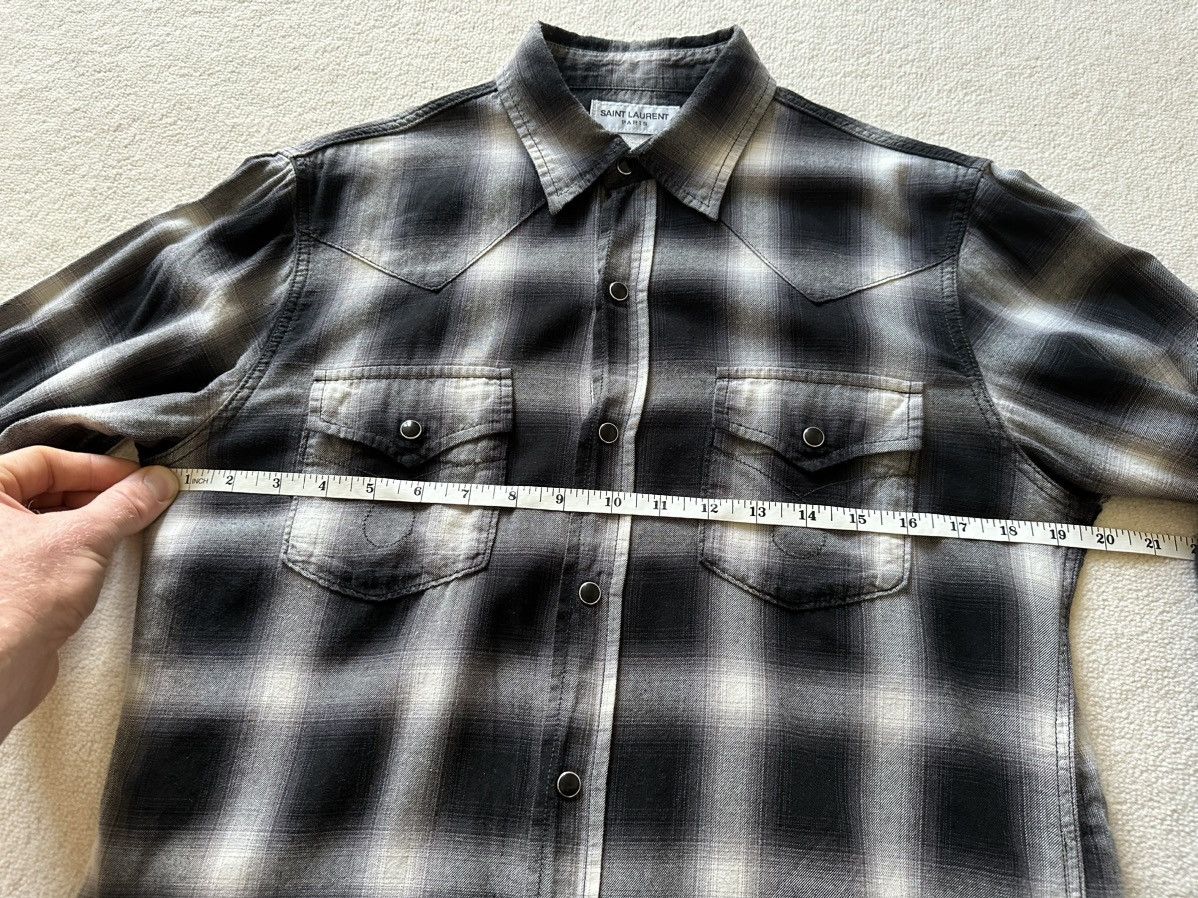 Saint Laurent Paris $690🤑 Saint Laurent black white flannel plaid shirt checked Size US S / EU 44-46 / 1 - 5 Thumbnail