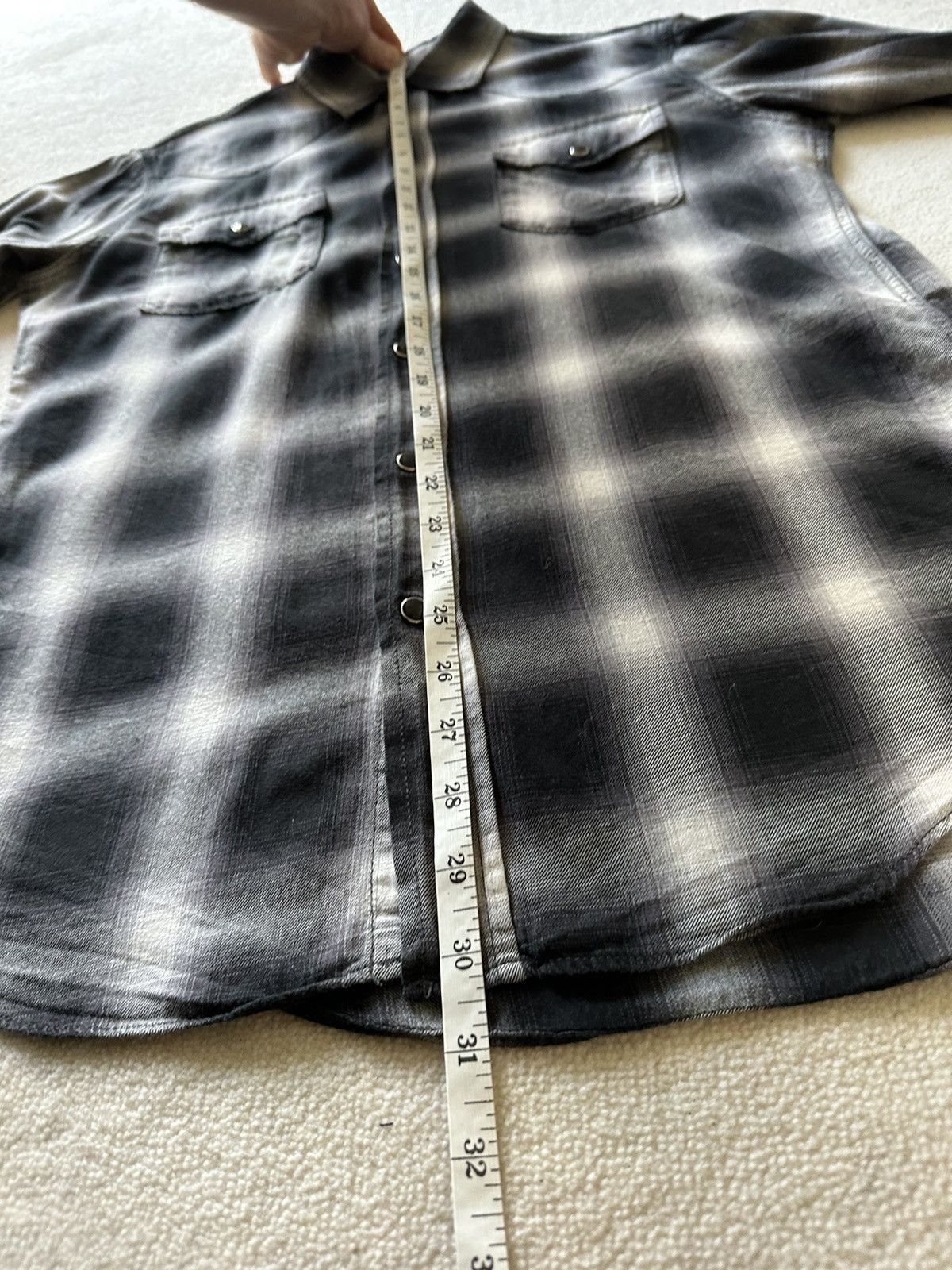 Saint Laurent Paris $690🤑 Saint Laurent black white flannel plaid shirt checked Size US S / EU 44-46 / 1 - 7 Thumbnail