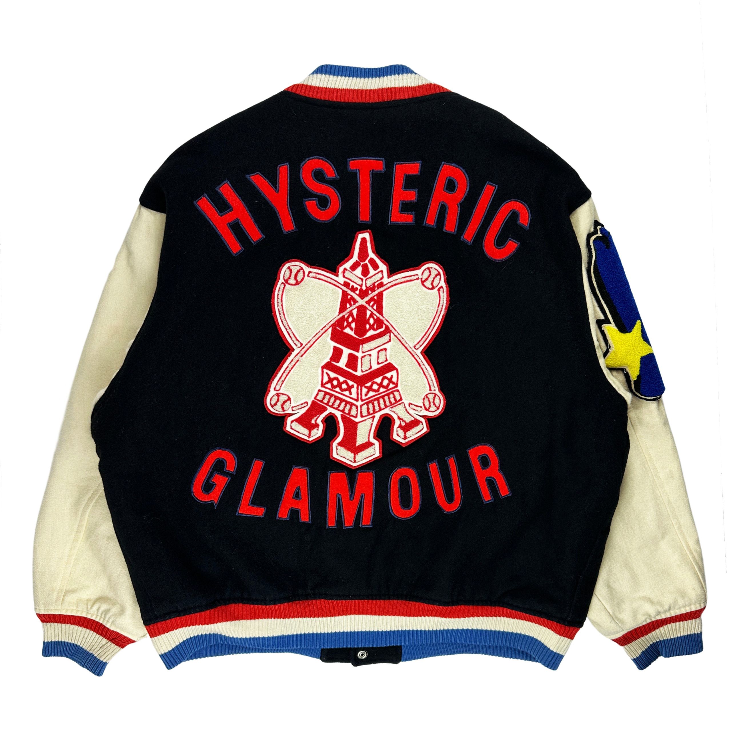 Hysteric Glamour 90's Paris Varsity Jacket Size US L / EU 52-54 / 3 - 2 Thumbnail