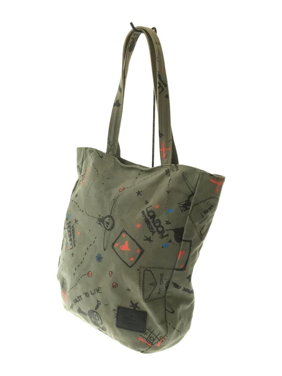 Vivienne Westwood Skull Orb Printed Canvas Tote Bag Size ONE SIZE - 2 Thumbnail