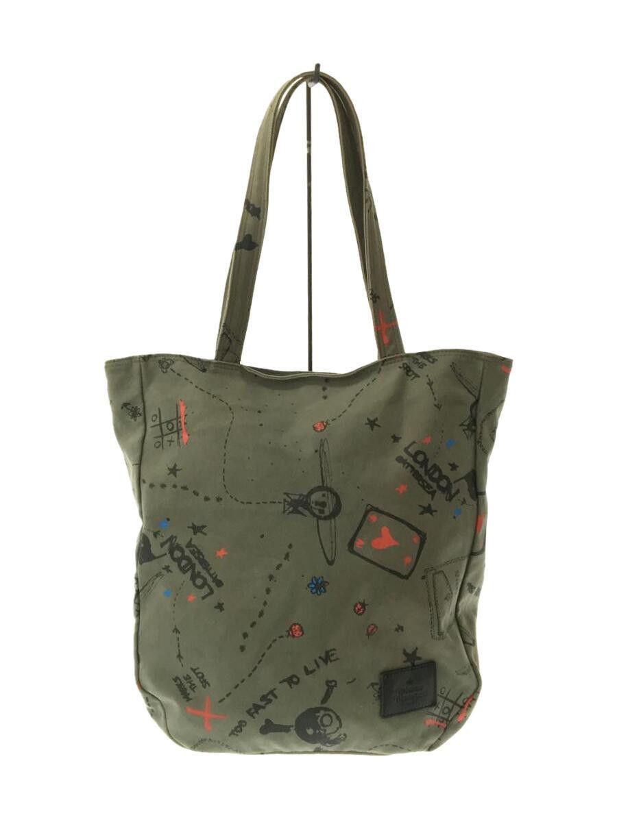Vivienne Westwood Skull Orb Printed Canvas Tote Bag Size ONE SIZE - 1 Thumbnail