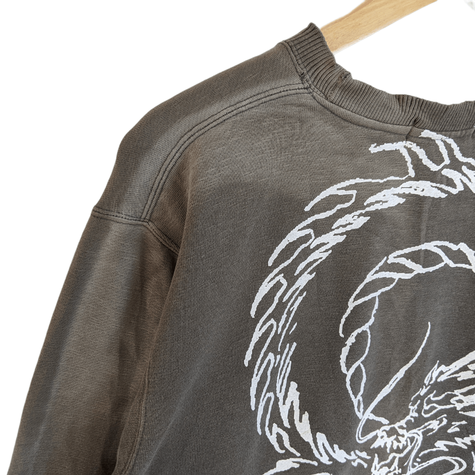 Japanese Brand MODERN LABEL Motorcycle Dragon Print All Over Sweatshirt Size US M / EU 48-50 / 2 - 8 Thumbnail